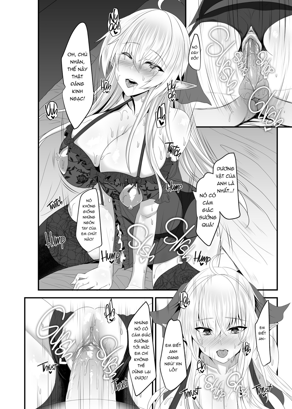 Đọc truyện hentai I Love You So, Young Master! - Chap 3 - I Want My Elf Maid to Sneak Into My Bed at Night with Sexy Lingerie-