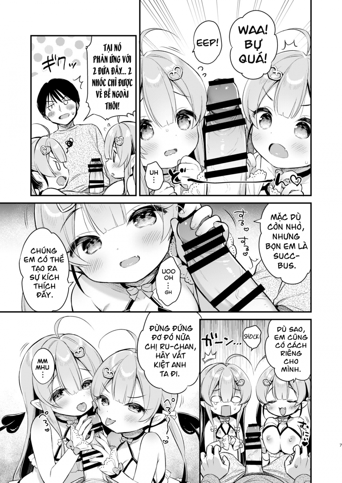 Đọc truyện hentai Cặp song sinh tấn công Succubus-chan - Chap 1