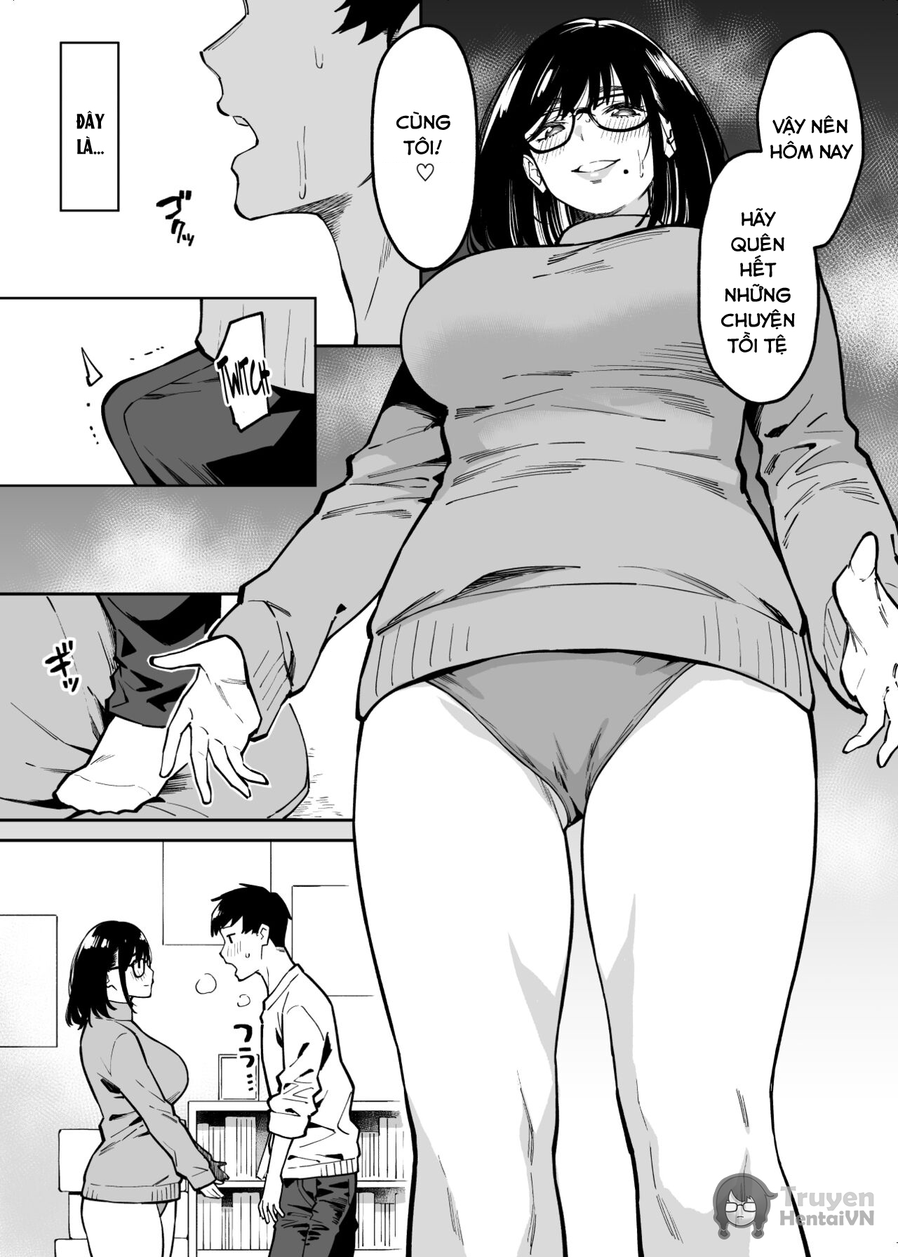 Đọc truyện hentai Comforted by the Sloppy Girl Next Door - chap 1