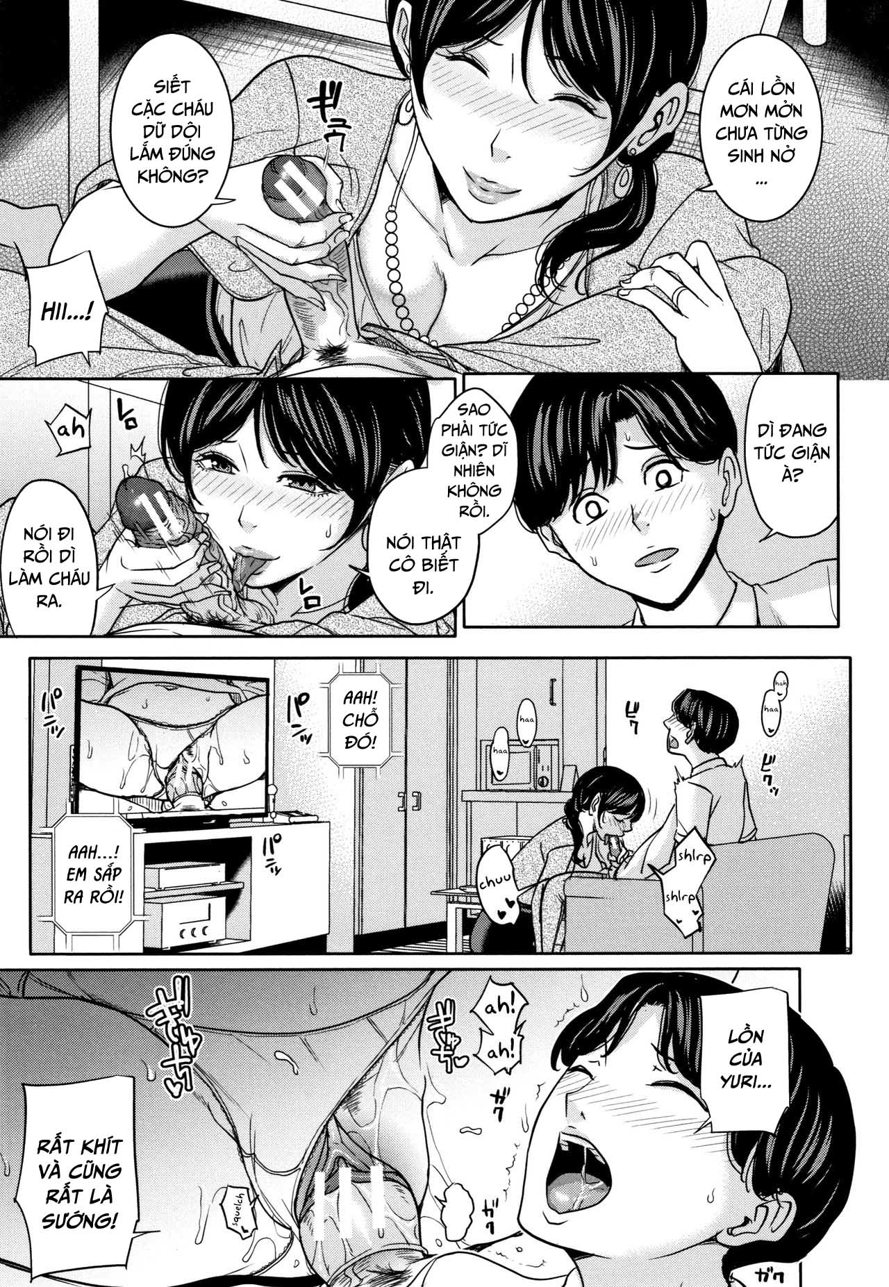 Đọc truyện hentai Kanojo no Mama to Deaikei de - Chap 2