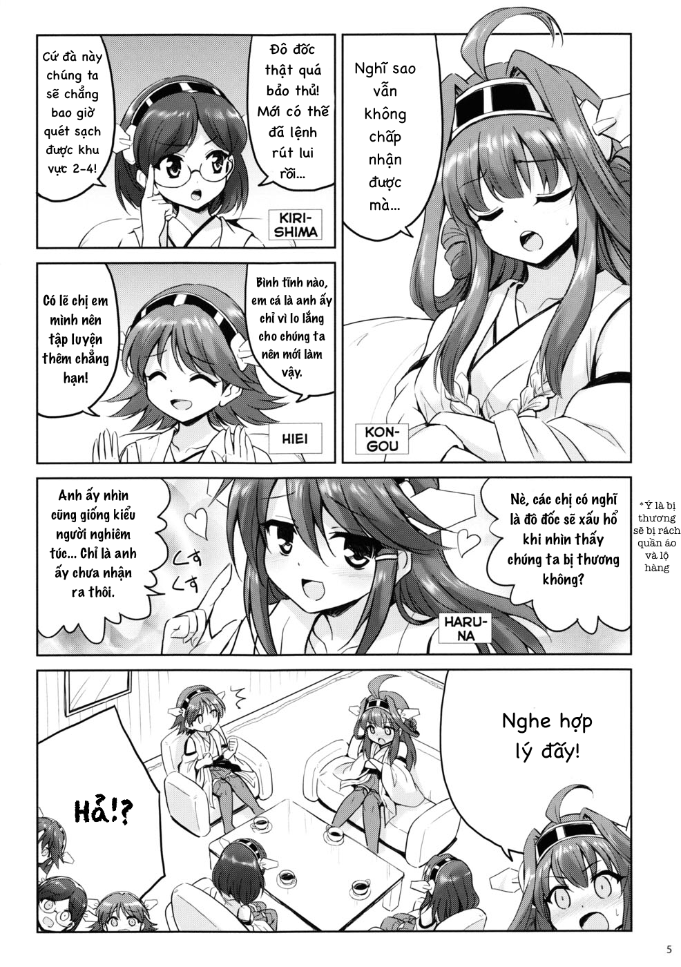 Đọc truyện hentai Chị Em Kongou và Đô Đốc! (Kantai Collection) - Oneshot