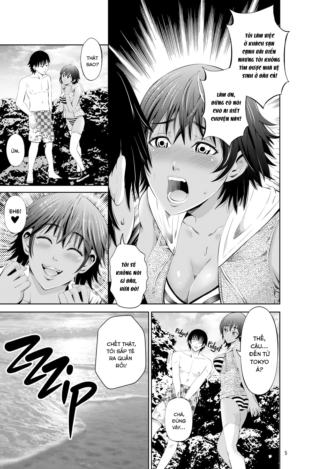 Đọc truyện hentai Tokonatsu Resort Nangoku Musume to NTR Sex - Oneshot