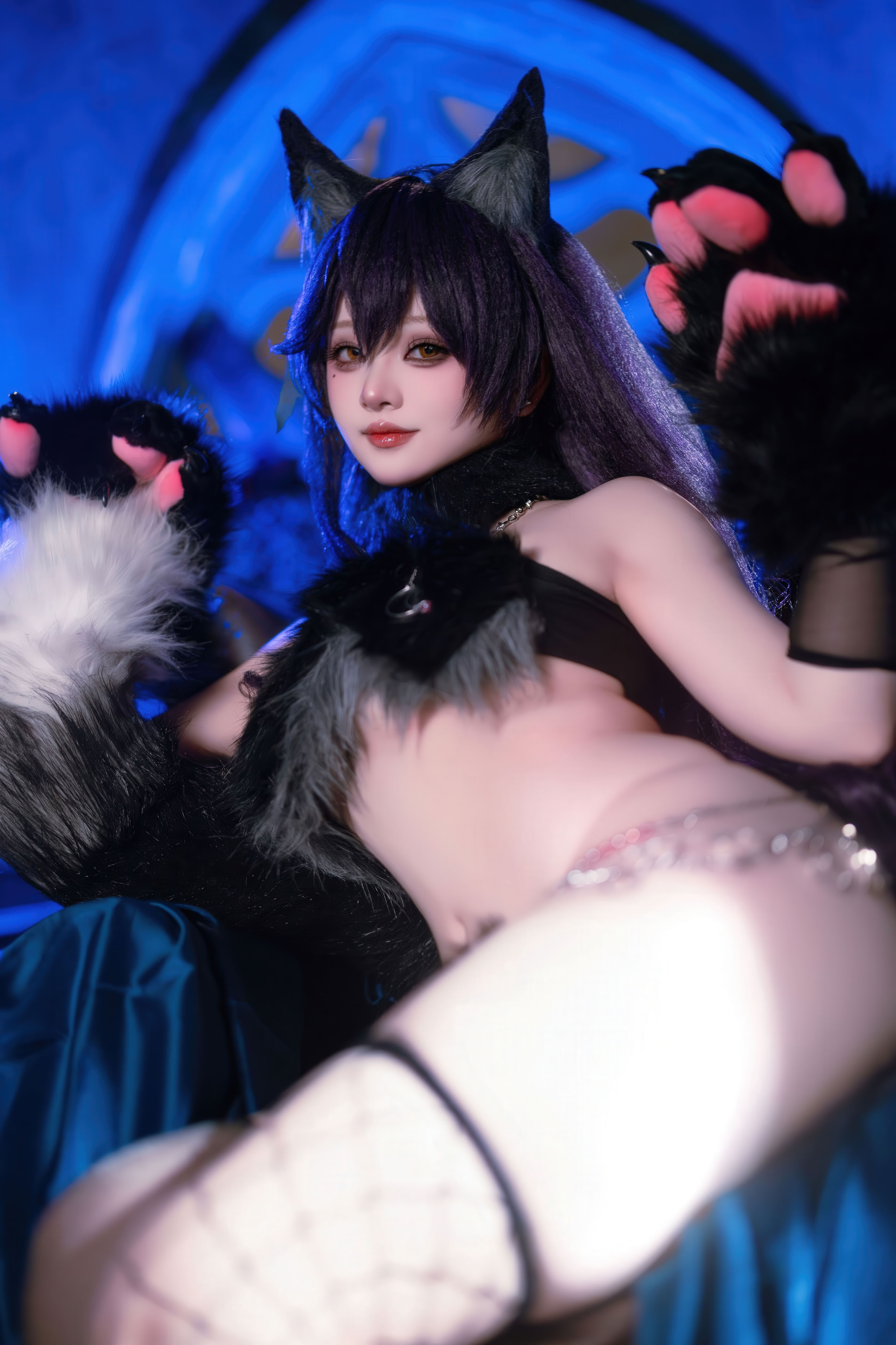 Đọc truyện hentai Tuyển tập Albums siêu phẩm Cosplay - Chap 1344 - Yukako - Azur Lane Atago Werewolf