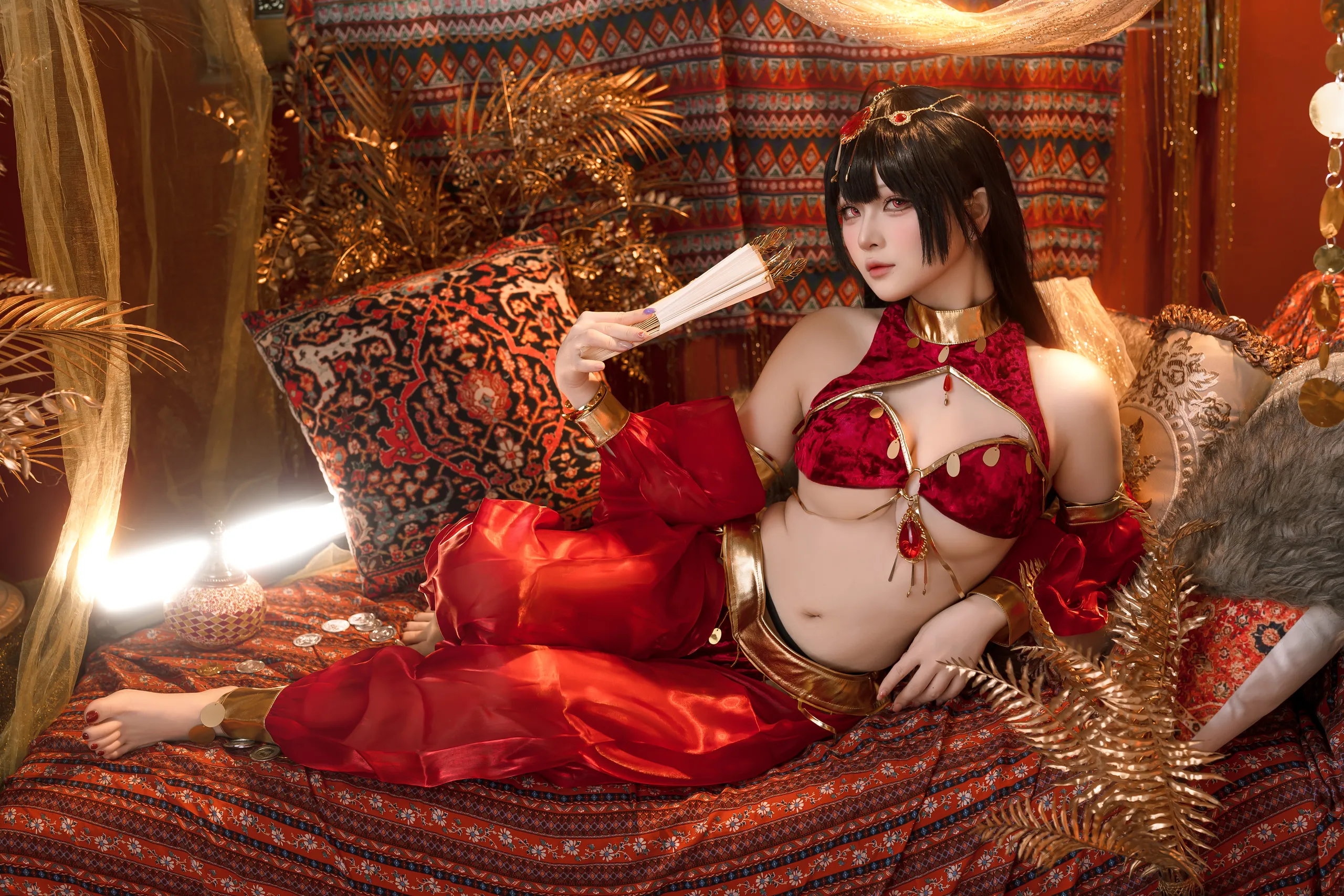 Đọc truyện hentai Tuyển tập Albums siêu phẩm Cosplay - Chap 1018 - Yuyu - Azur Lane Big Phoenix Dancer New Year Special