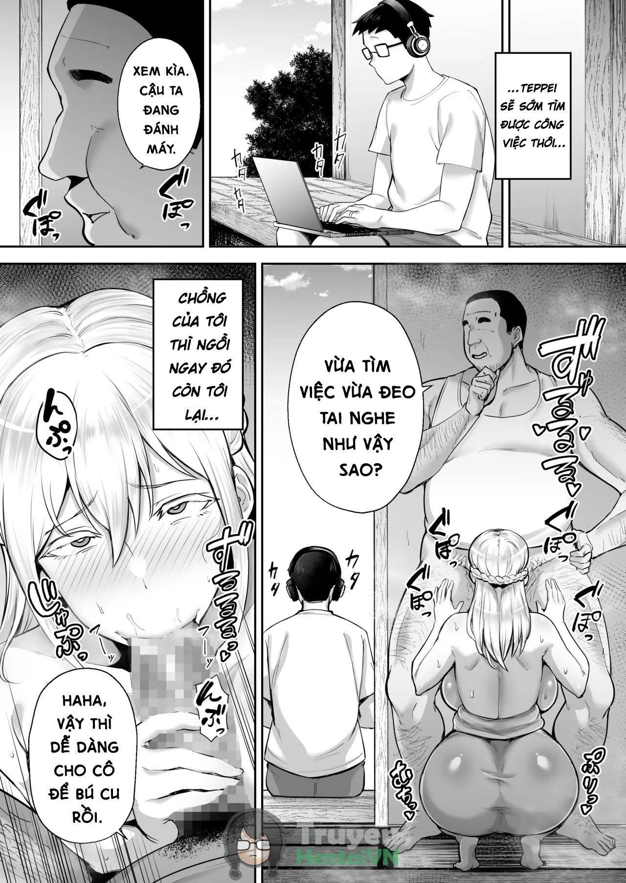 Đọc truyện hentai Cộ gái tóc vàng ngực bự và chú - Oneshot