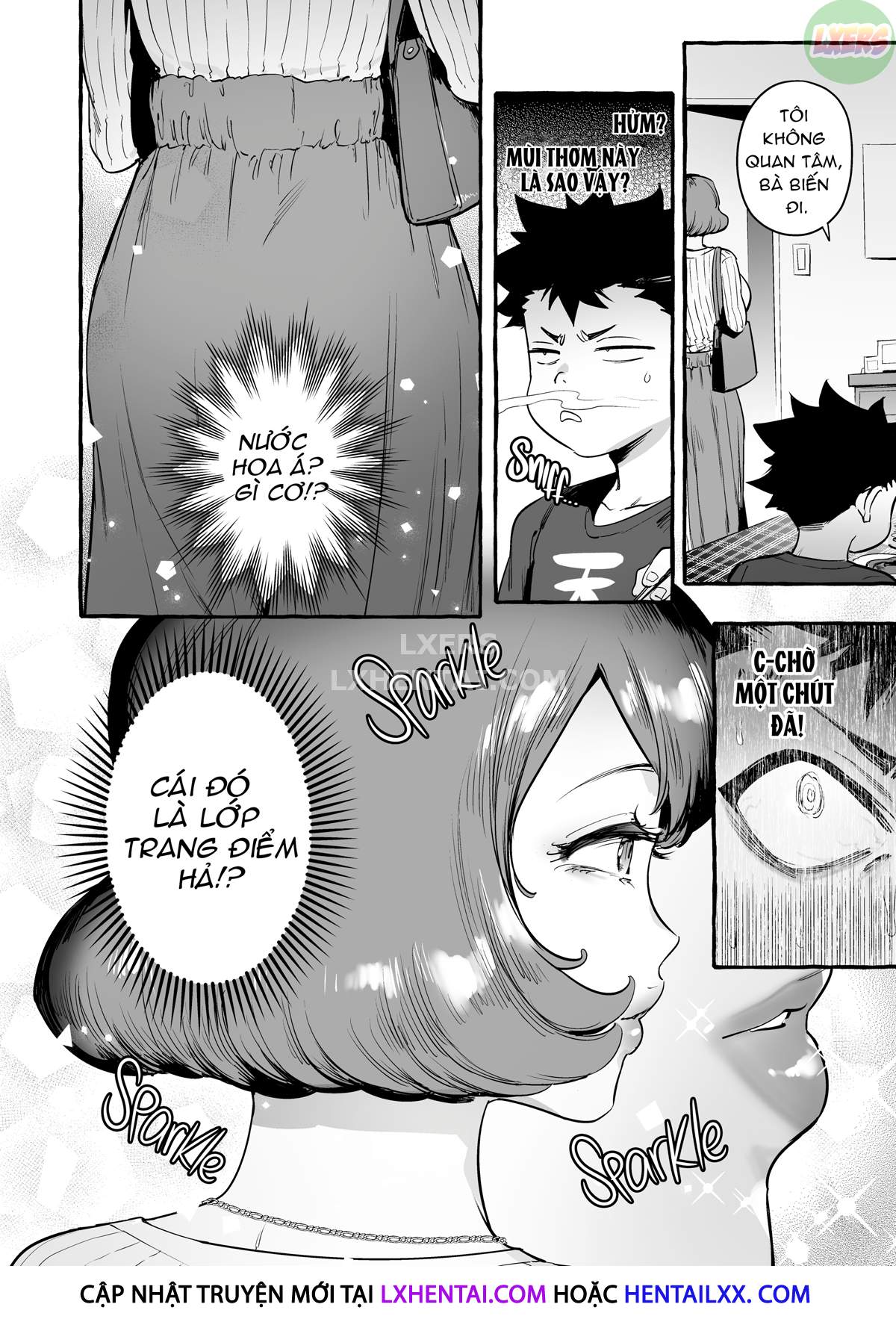 Đọc truyện hentai Omae No Kaa-Chan Kyokondashi Sourou!! - Oneshot