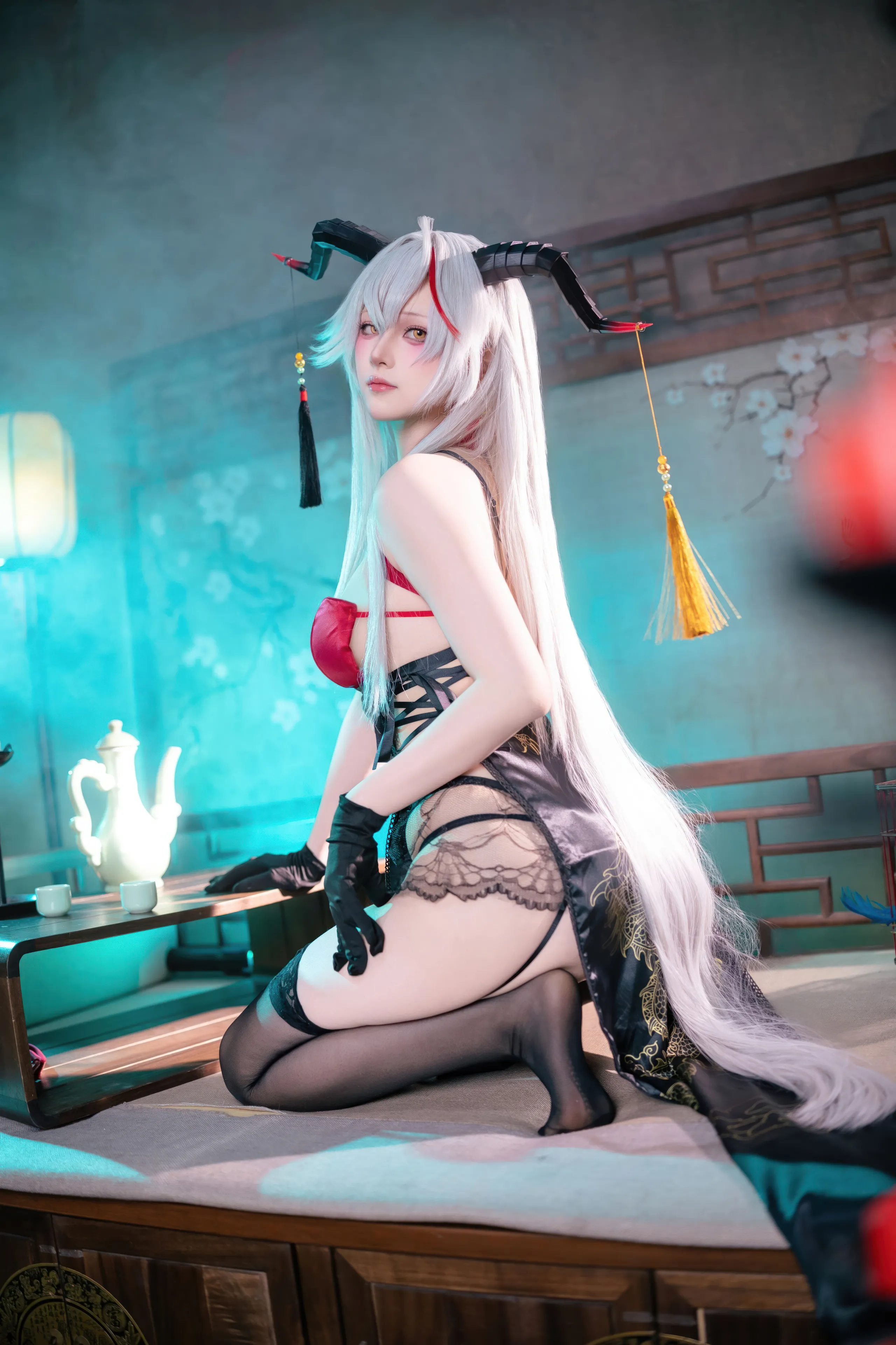 Đọc truyện hentai Tuyển tập Albums siêu phẩm Cosplay - Chap 1125 - Yukako - Azur Lane Aegir Cheongsam