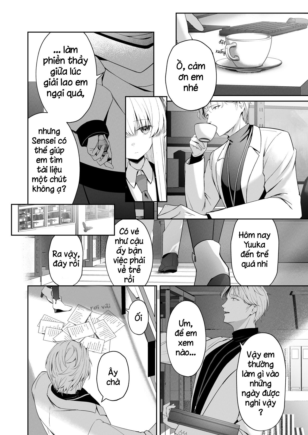 Đọc truyện hentai Noa nhận thấy Yuuka và Sensei ngày càng thân thiết - Oneshot