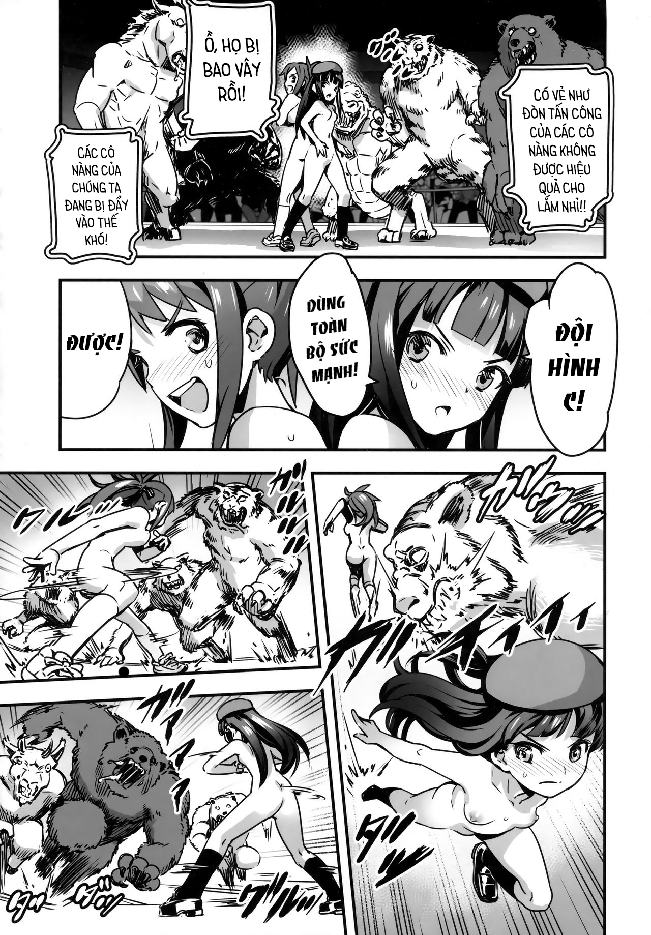 Đọc truyện hentai Công chúa khỏa thân Honoka Heo rừng khổng lồ vs Cô gái tâm linh - Oneshot - A