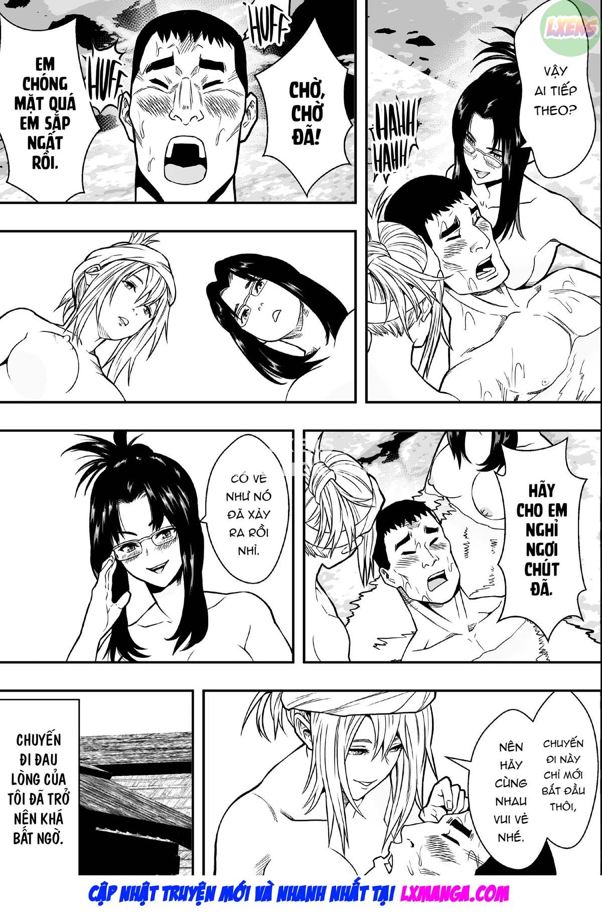 Đọc truyện hentai Chuyến du lịch suối nước nóng và những người phụ nữ có chồng vô song - Oneshot