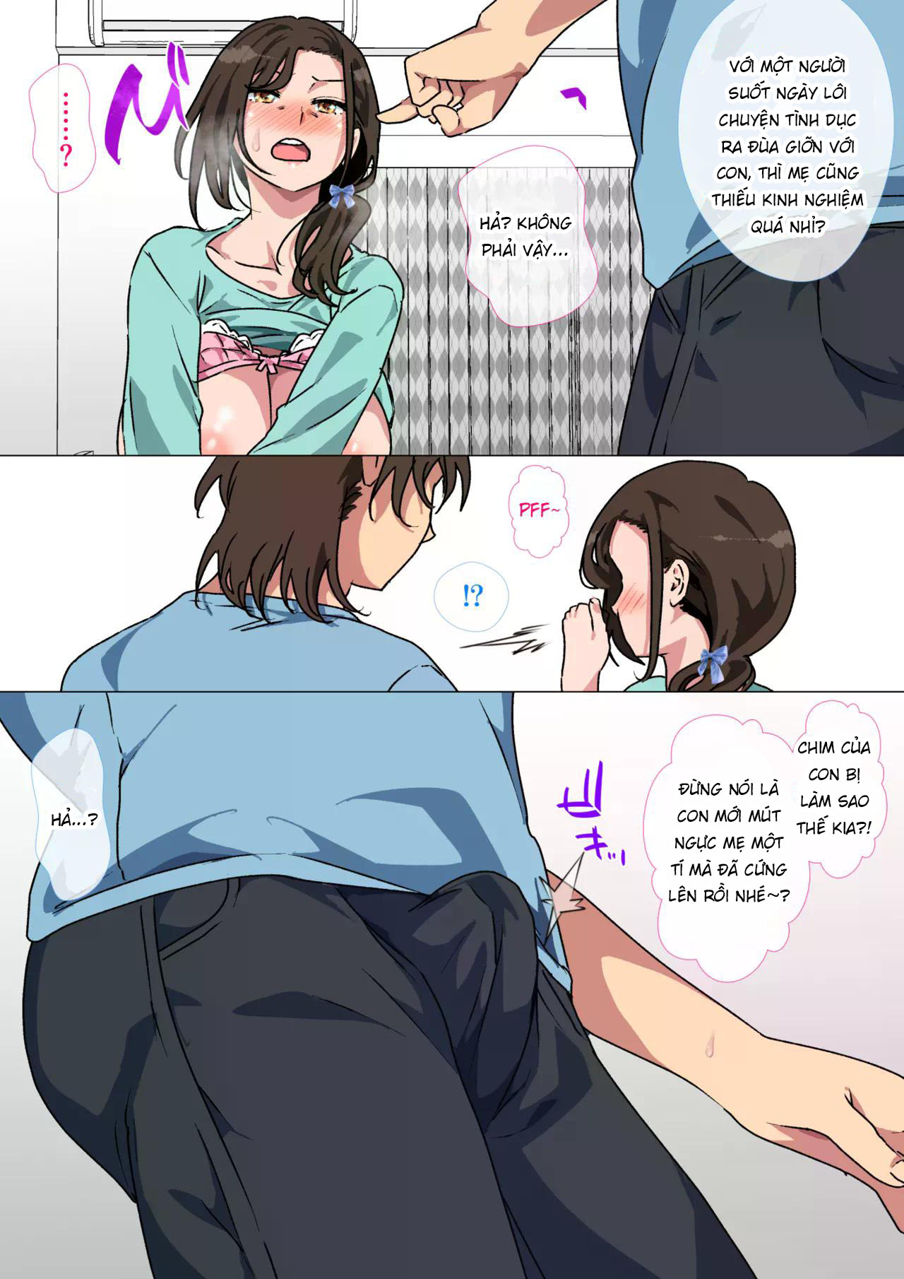 Đọc truyện hentai Haha ga Ecchi na Chouhatsu Shite Kita node Gaman Dekizu ni Hangeki Shimashita - Oneshot