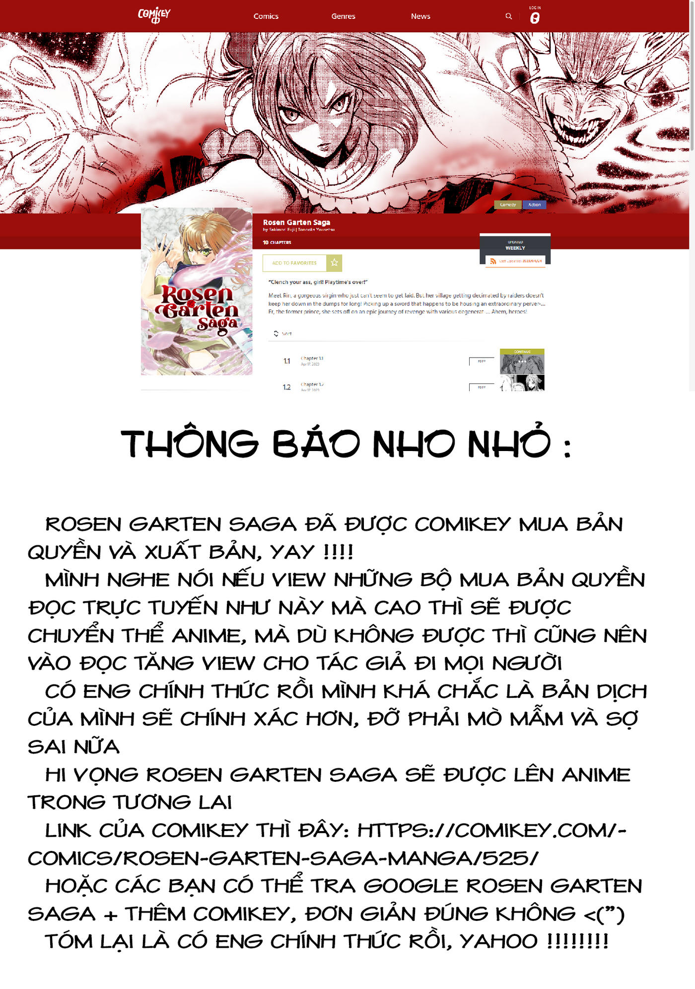 Đọc truyện hentai Vườn hoa hồng Saga - Chap 45: 「Phồng lên ～Hodensack～」