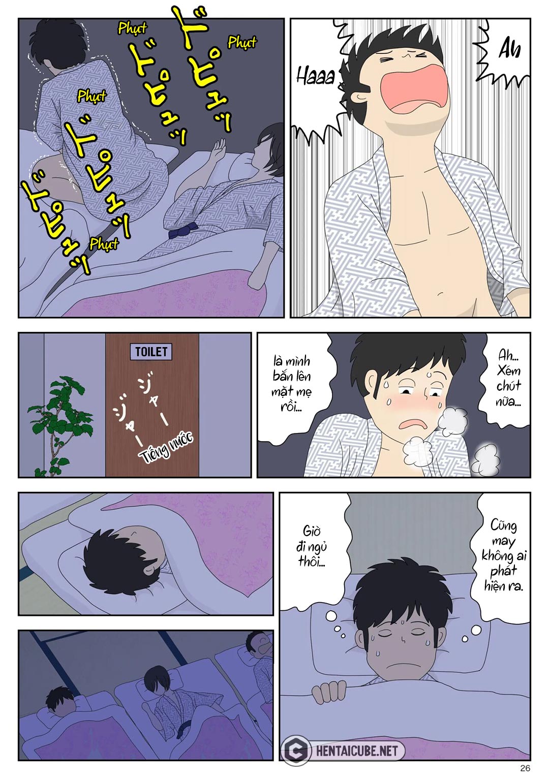 Đọc truyện hentai Bị mẹ phát hiện đang rình trộm thủ dâm - Chap 2 - Cha ở kế bên