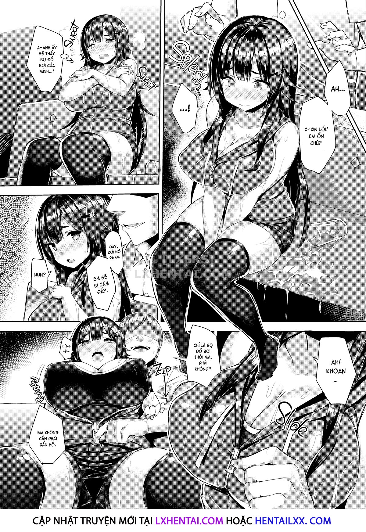 Đọc truyện hentai Curvy Tales - Chap 3 - Urge to NTR a Girlfriend in a School Swimsuit