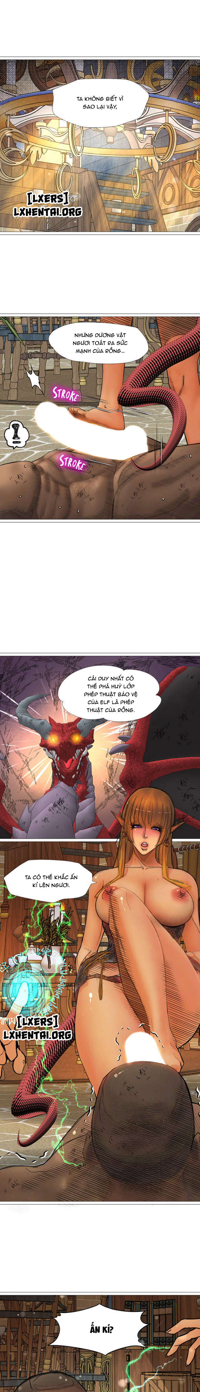Đọc truyện hentai Nữ Hoàng Dark Elf Và Nô Lệ Orc - Chap 19
