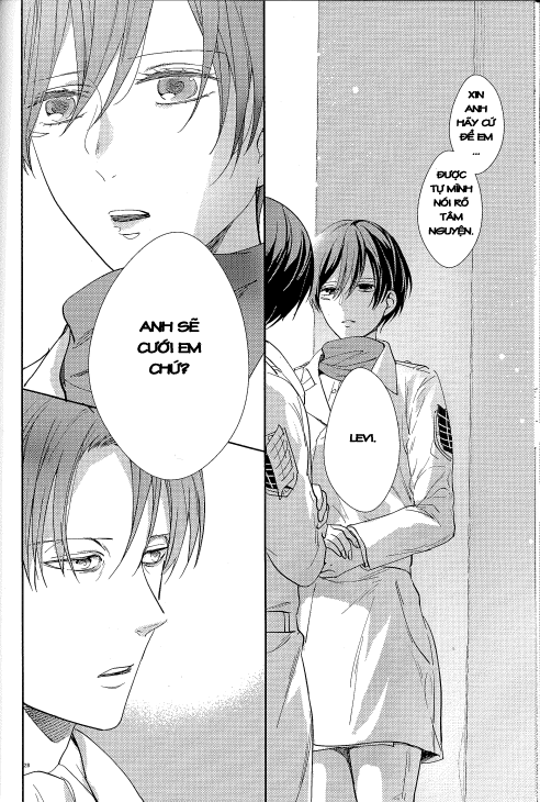 Đọc truyện hentai Hòa Quyện (Shingeki no Kyojin) - Oneshot