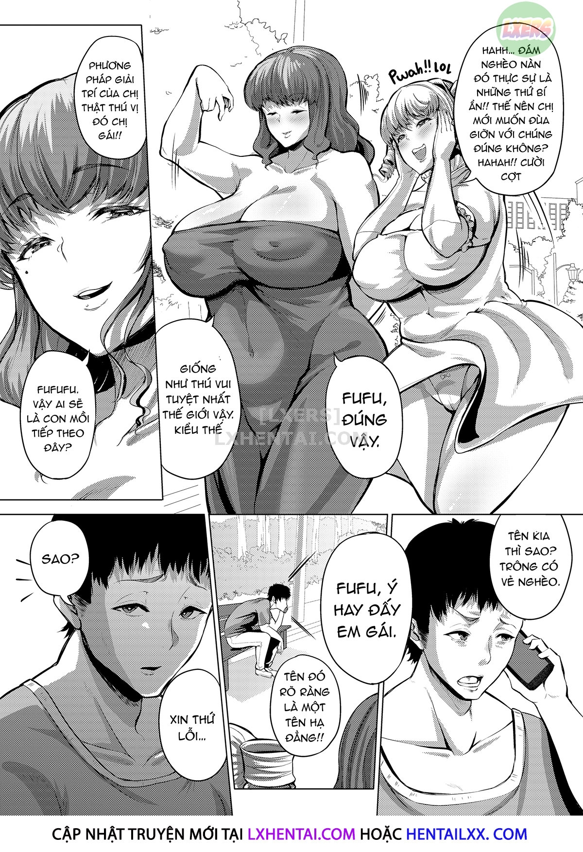 Đọc truyện hentai Cặp chị em chọc ghẹo người khác bị nhận hình phạt - Oneshot