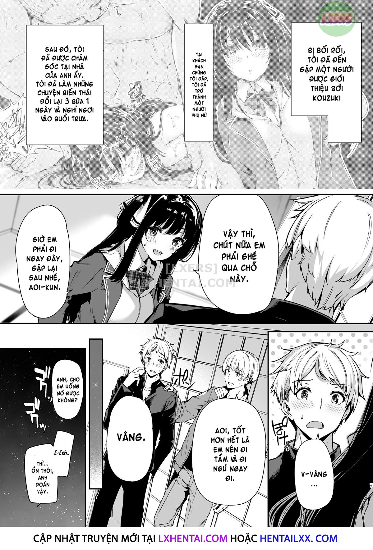 Đọc truyện hentai Sanshoku Hirune Tsuki TS - Chap 2 - [END]