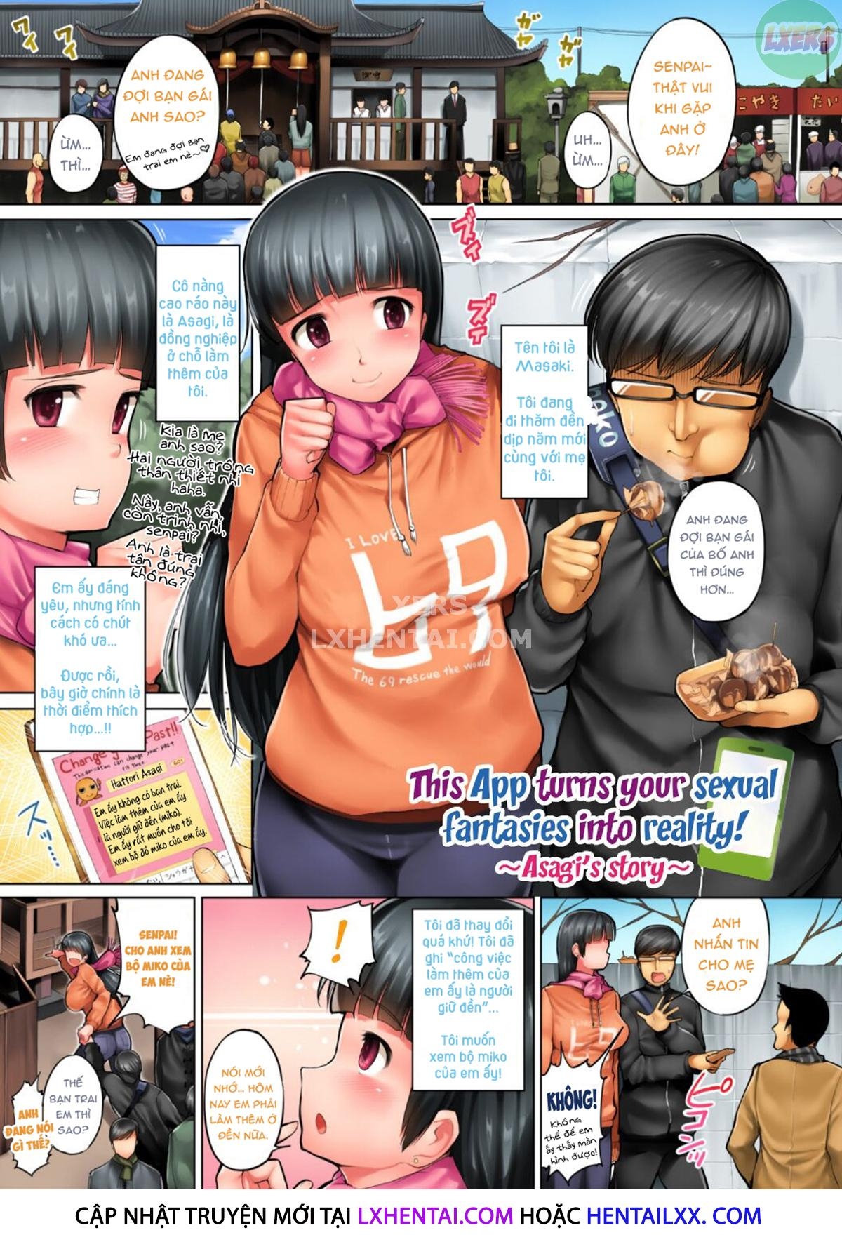 Đọc truyện hentai Kono Smapho Appli de Sex wa Risouka Sareru! - Chap 1