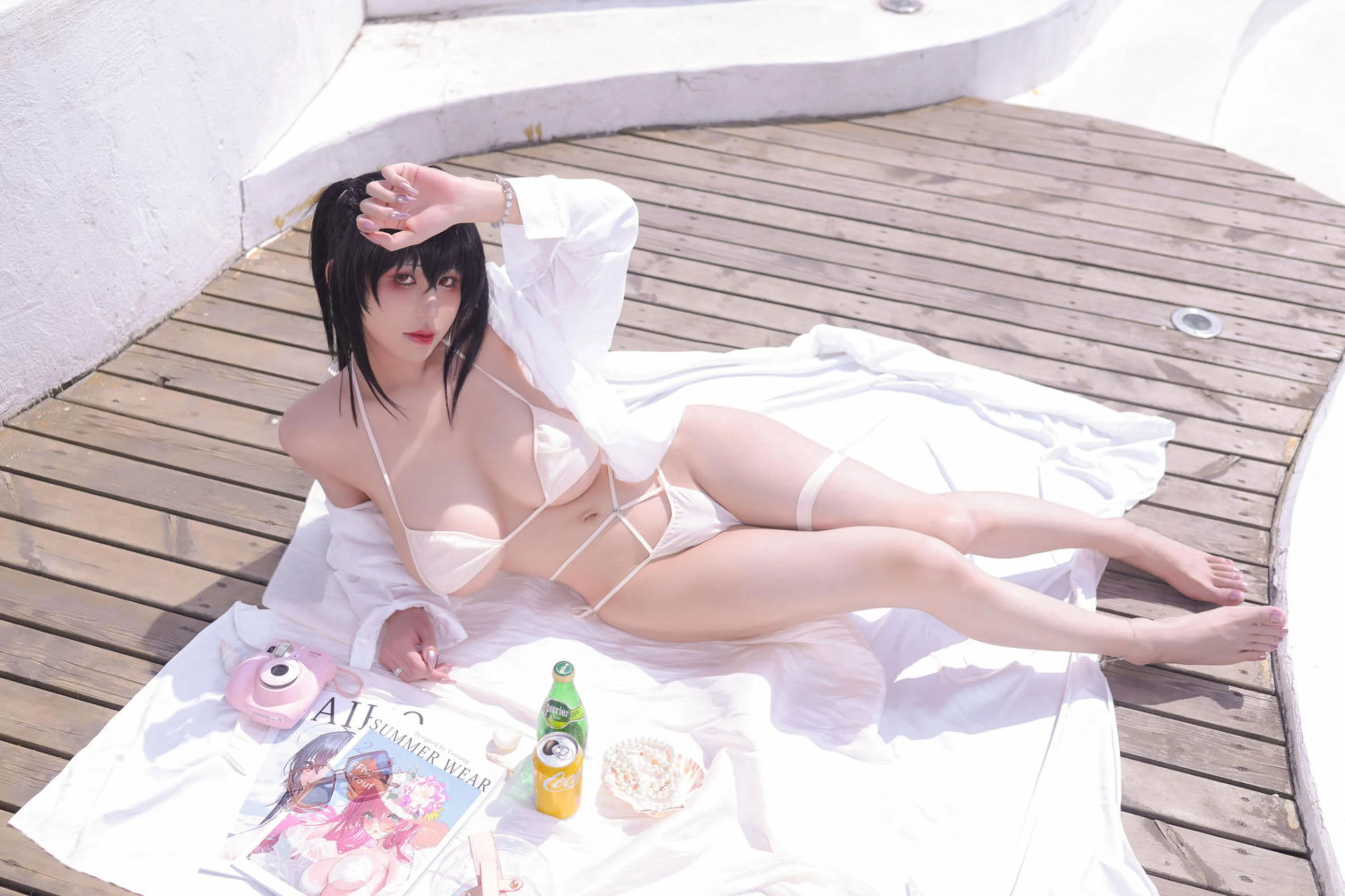 Đọc truyện hentai Tuyển tập Albums siêu phẩm Cosplay - Chap 1343 - Sakura Full of Time - Azur Lane Taihou Swimsuit