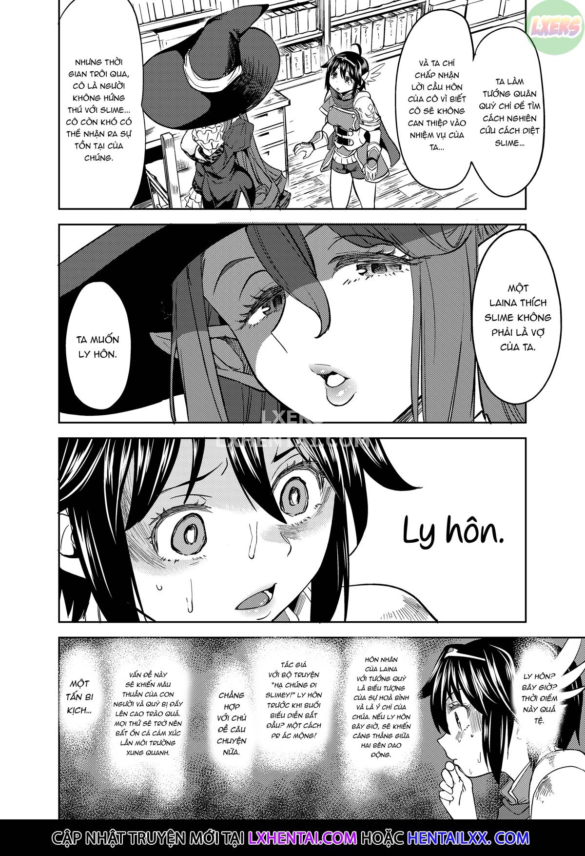 Đọc truyện hentai Tái sinh thành một nữ anh hùng có 5 người vợ quỷ - Chap 3