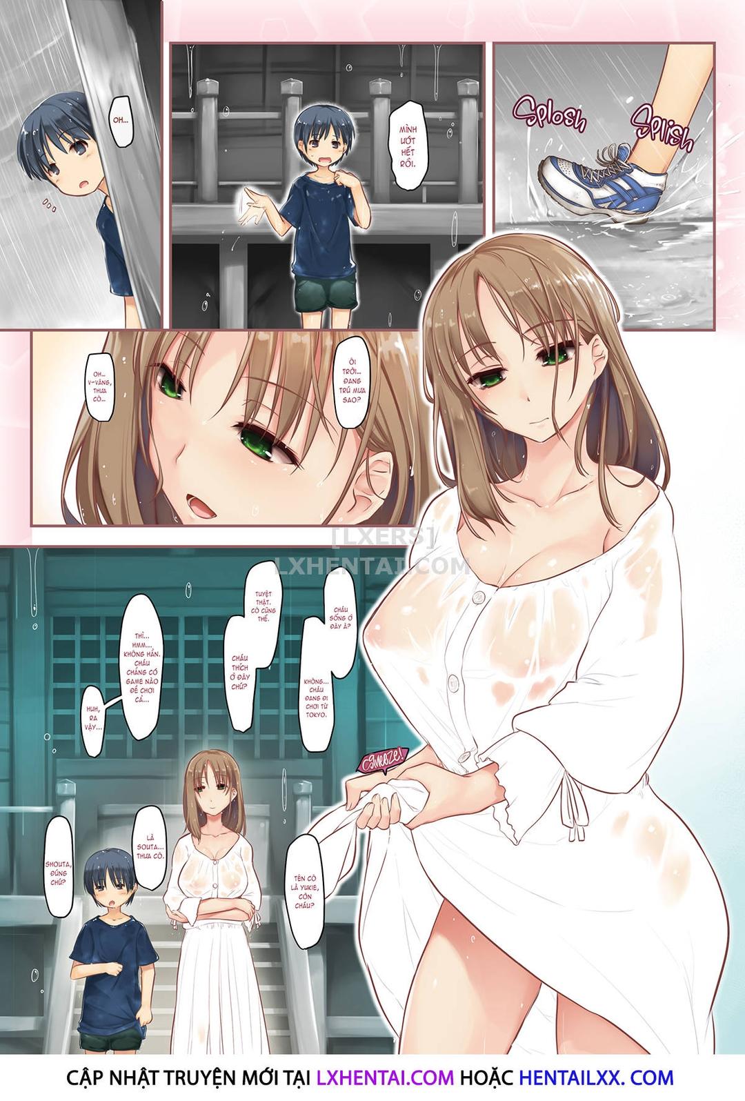 Đọc truyện hentai The Pretty Lady I Met On A Rainy Day Is My... - Oneshot