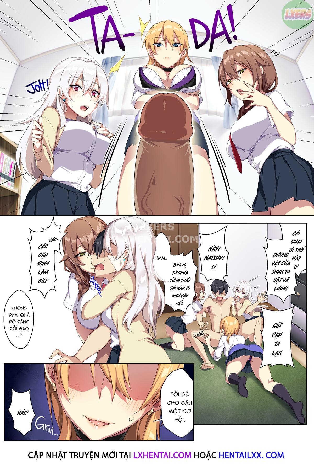 Đọc truyện hentai Gyarus in My Room for a Fuckfest - Oneshot