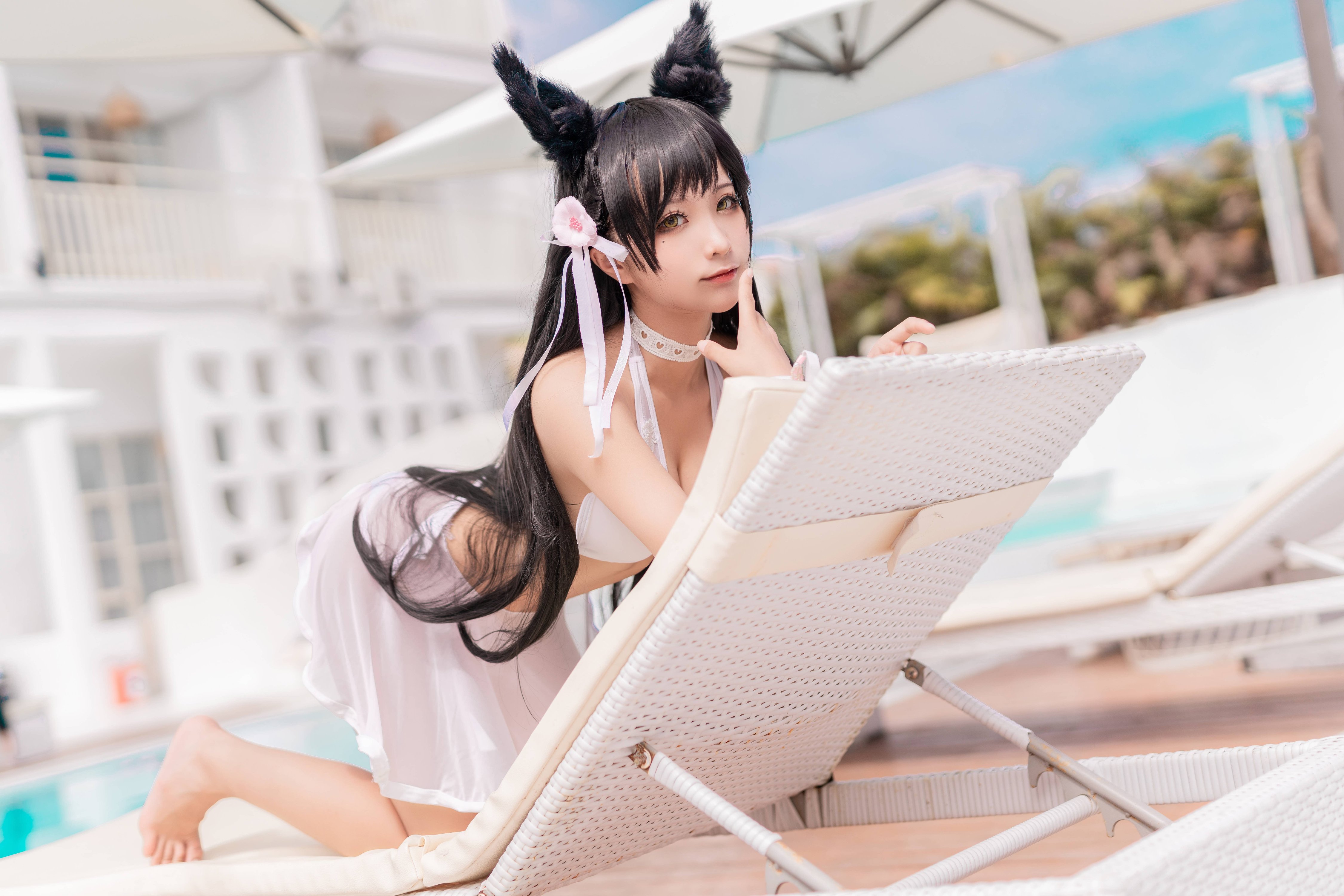 Đọc truyện hentai Tuyển tập Albums siêu phẩm Cosplay - Chap 1334 - Stupid Momo - Atago Inu Swimsuit