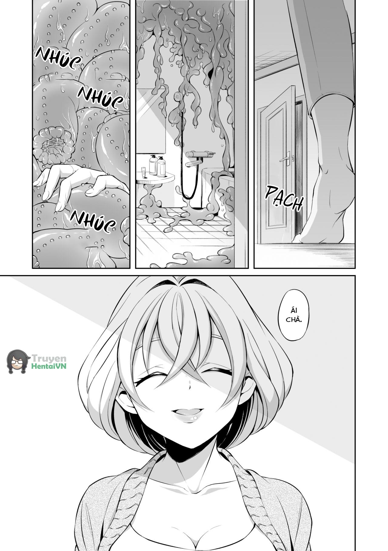 Đọc truyện hentai Ryoujoku Shokushu no Bathroom ~Ayashige na Otonari-san ni Moratta no wa Shokushu deshita~ - Oneshot