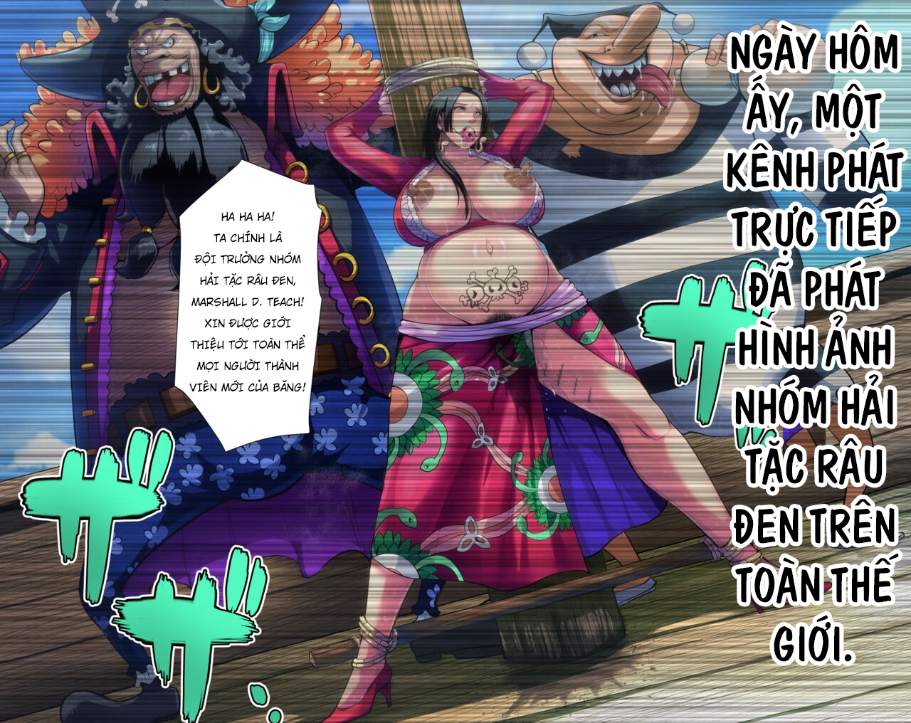 Đọc truyện hentai Cướp biển râu đen cùng em gái boa - Oneshot