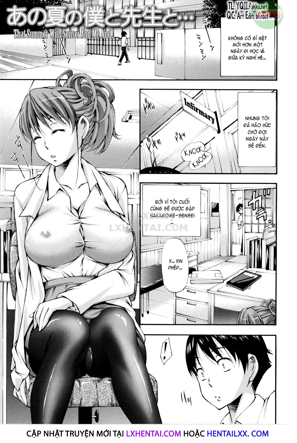 Đọc truyện hentai Houkei Nama Ijiri + Bonus Leaflet - Chap 5 - Mùa hè của tôi và sensei