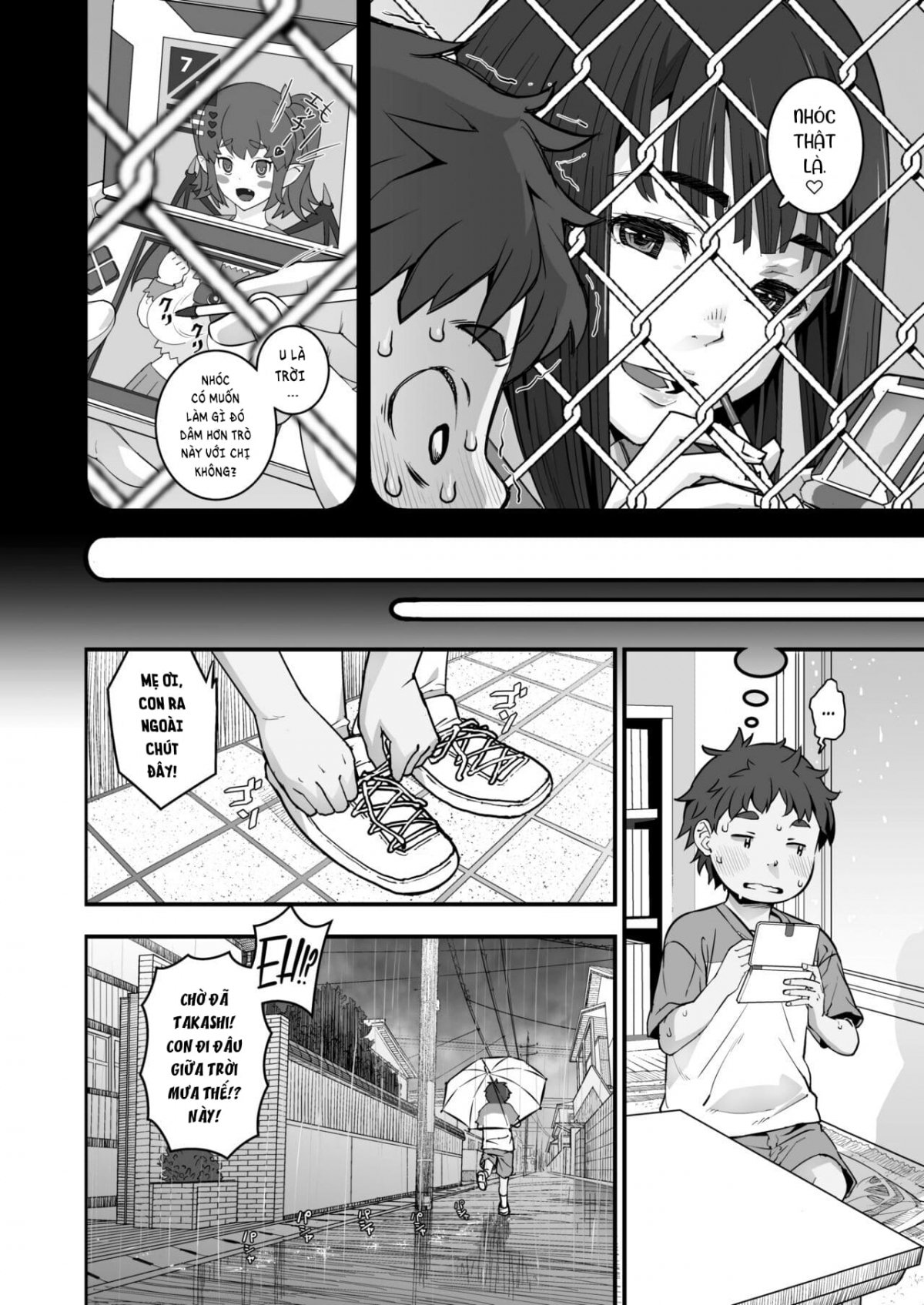 Đọc truyện hentai Ký ức ngày hè qua hàng rào lưới thép - 1 Bắn