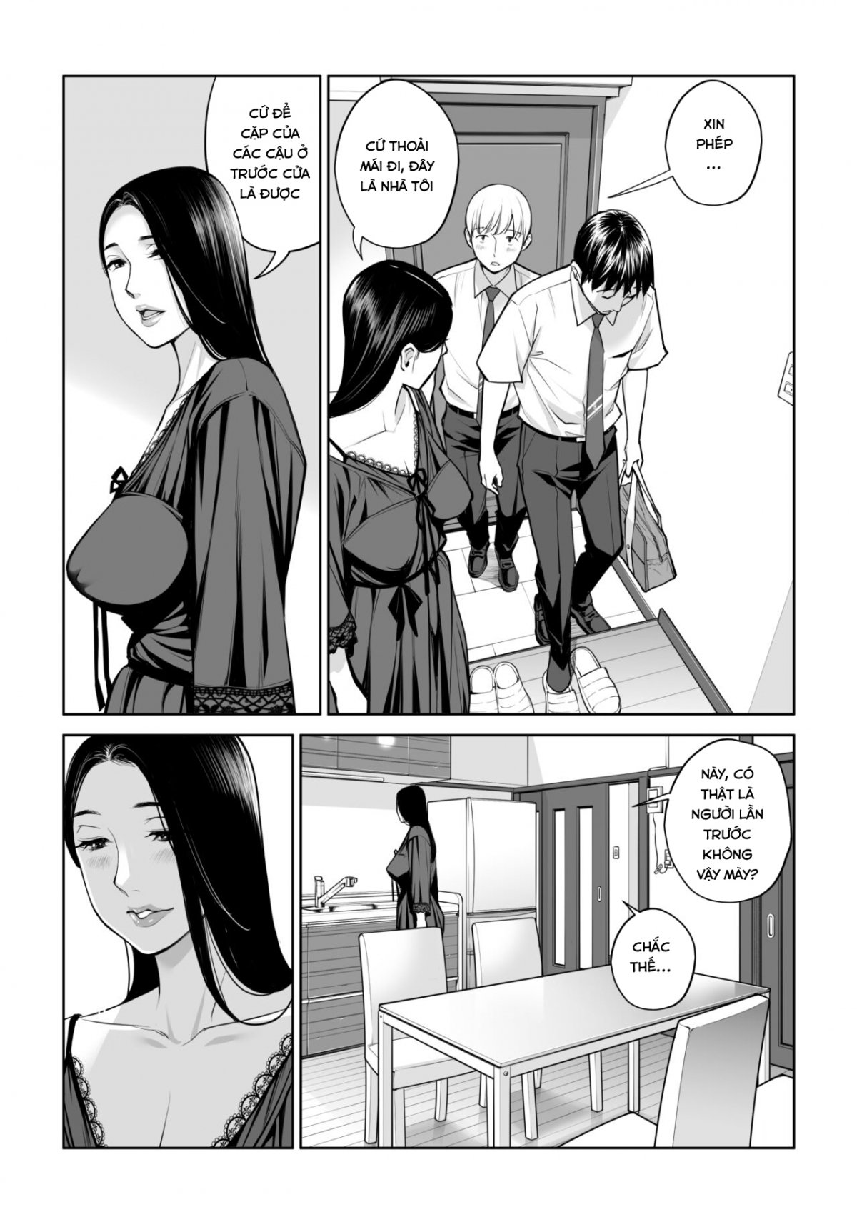 Đọc truyện hentai Kurokami Onna no Fudeoroshi ~Himitsu no Heya de Nakadashi Sasete Ageru wa~ - Oneshot