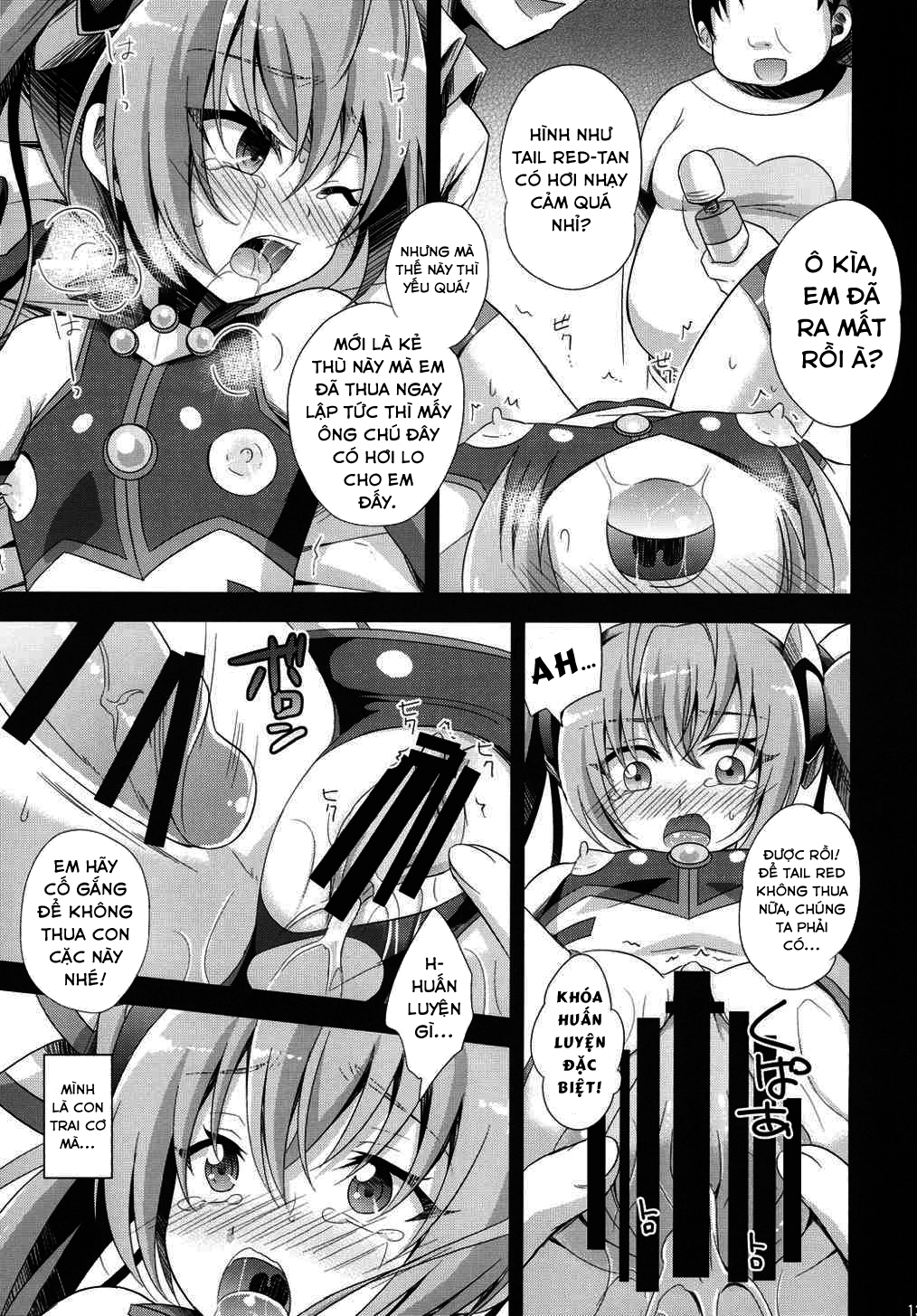 Đọc truyện hentai Hai bím đỏ tươi! - Oneshot