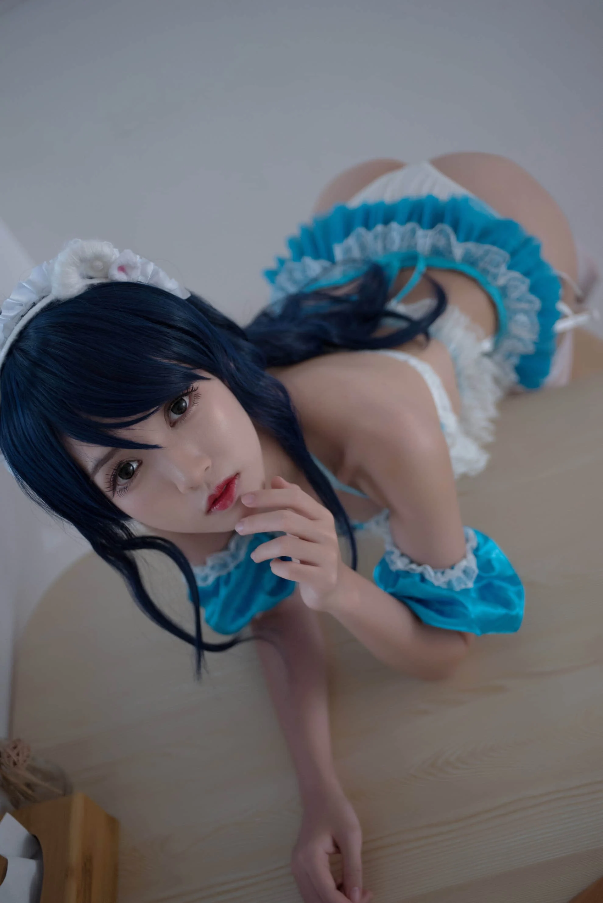 Đọc truyện hentai Tuyển tập Albums siêu phẩm Cosplay - Chap 873 - Eel Fei Blue and White Maid