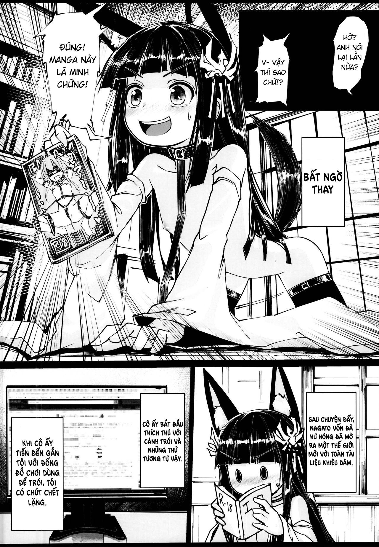 Đọc truyện hentai Yo wa Nagato Juushou (Teokure) no Nagato de Aru - Oneshot