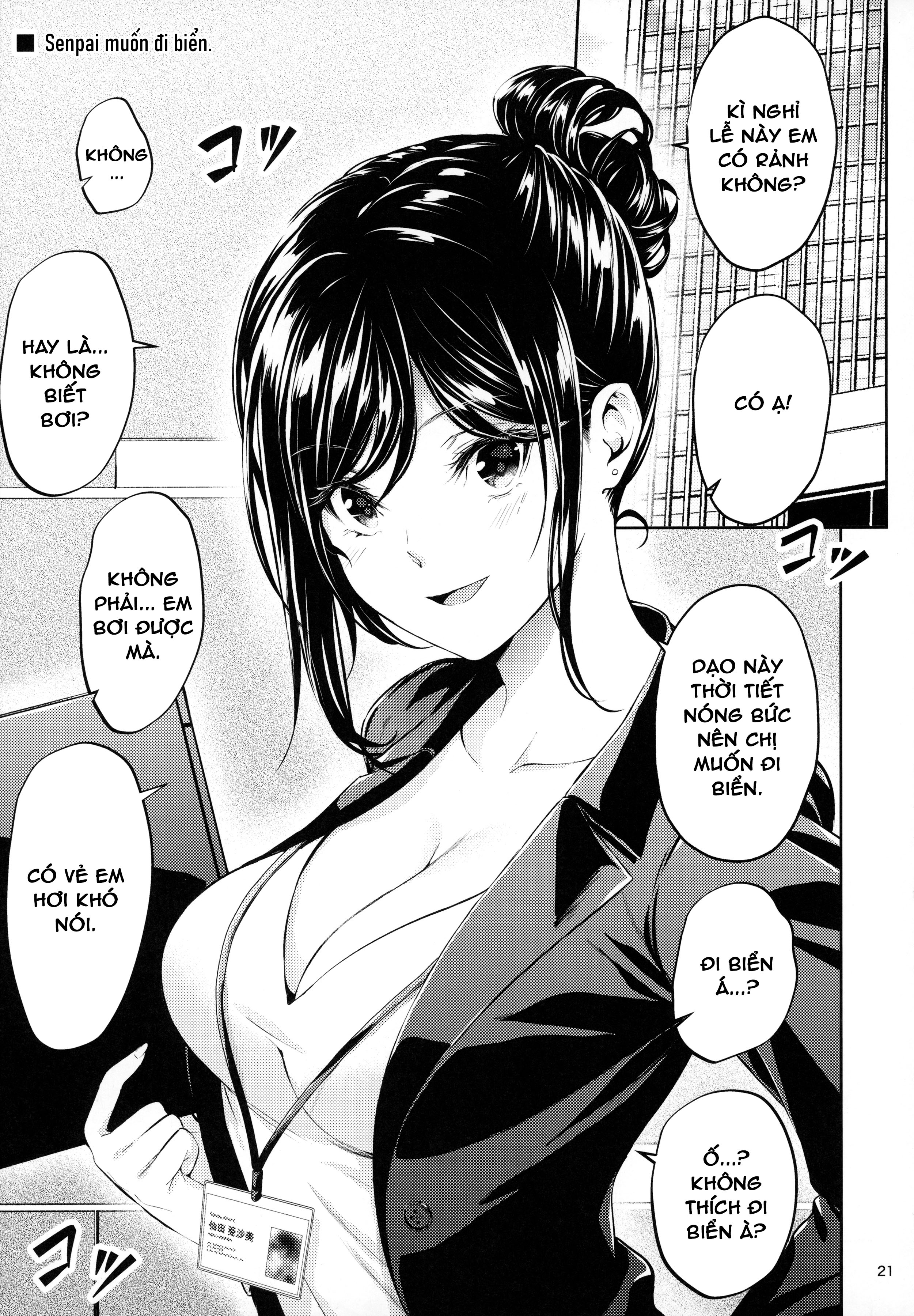 Đọc truyện hentai Tiền bối nơi công sở - Bãi biển và lần đầu