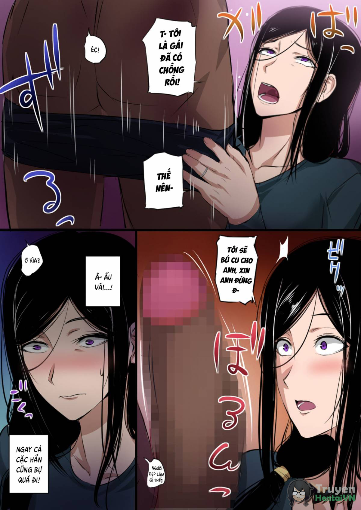 Đọc truyện hentai Cô vợ cô đơn và con cặc khổng lồ - Oneshot