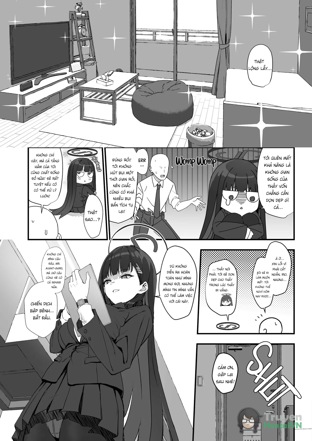 Đọc truyện hentai Tsukatsuki Rio no Maid Seikatsu (Blue Archive) - Oneshot