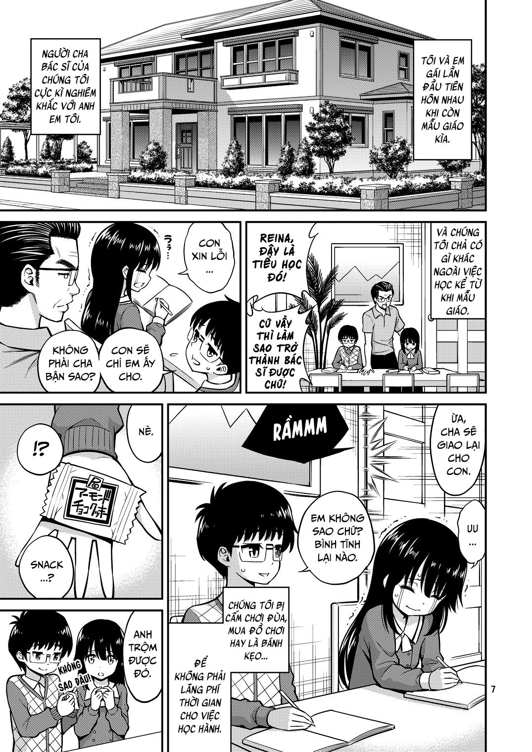 Đọc truyện hentai Kissing in the House with Little Sister - Oneshot