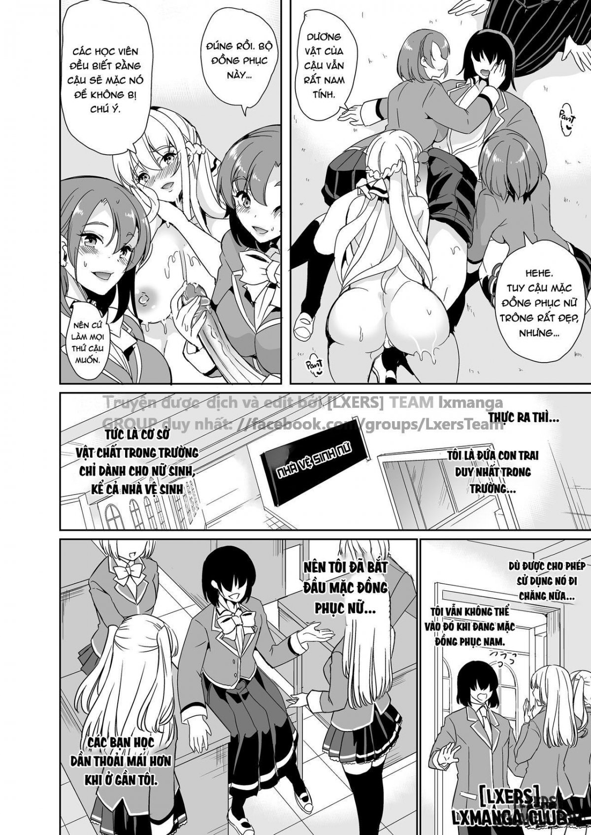 Đọc truyện hentai The Lone Cock in the Sex Club for Girls - Oneshot