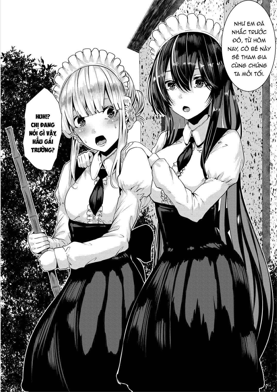 Đọc truyện hentai Thắm đượm tình yêu cùng cặp hầu gái. - Oneshot