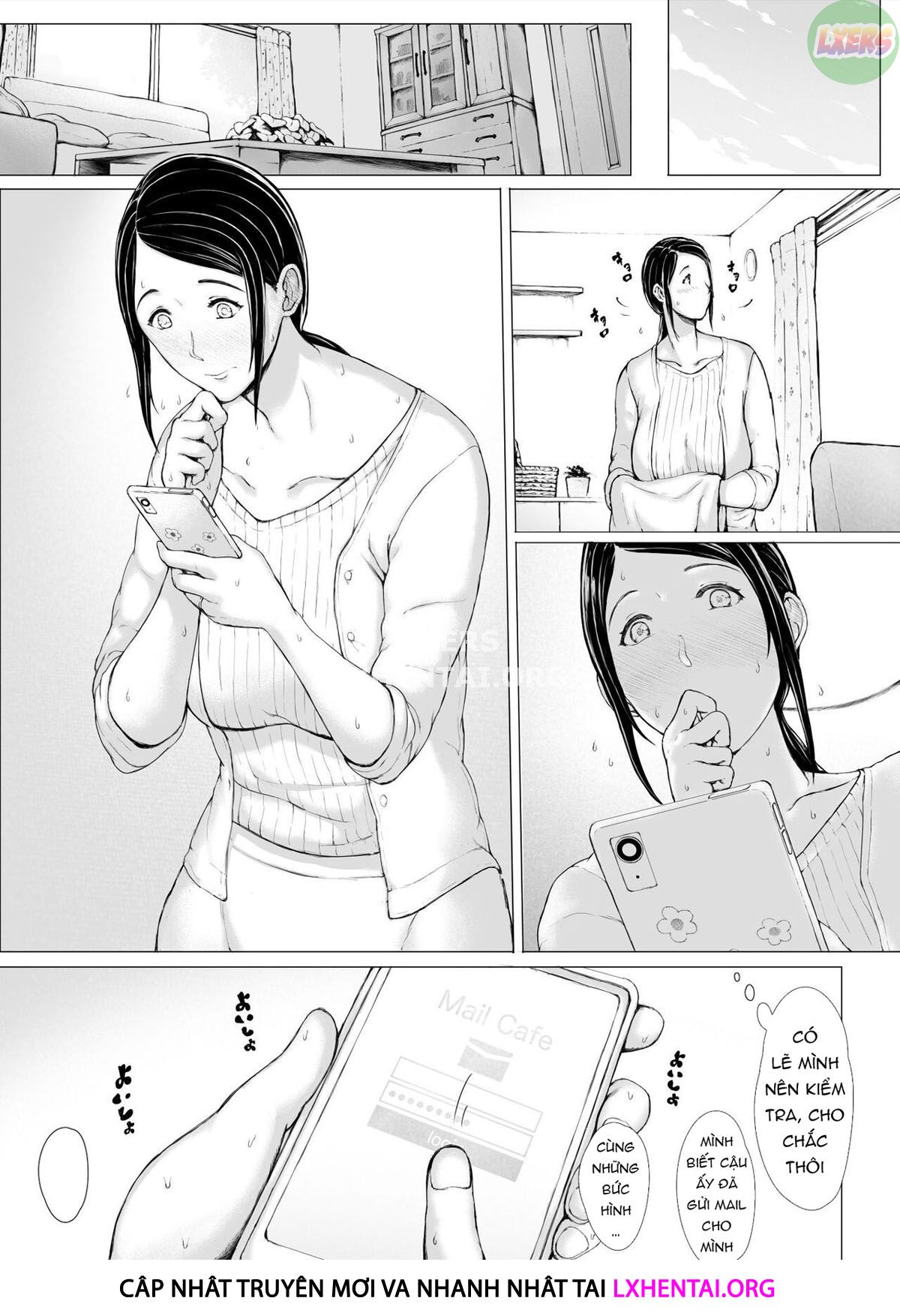 Đọc truyện hentai Hahagui Ottori Okaasan ga Toshishita Yarichin ni Nerawareru Toki - Chap 3C | END