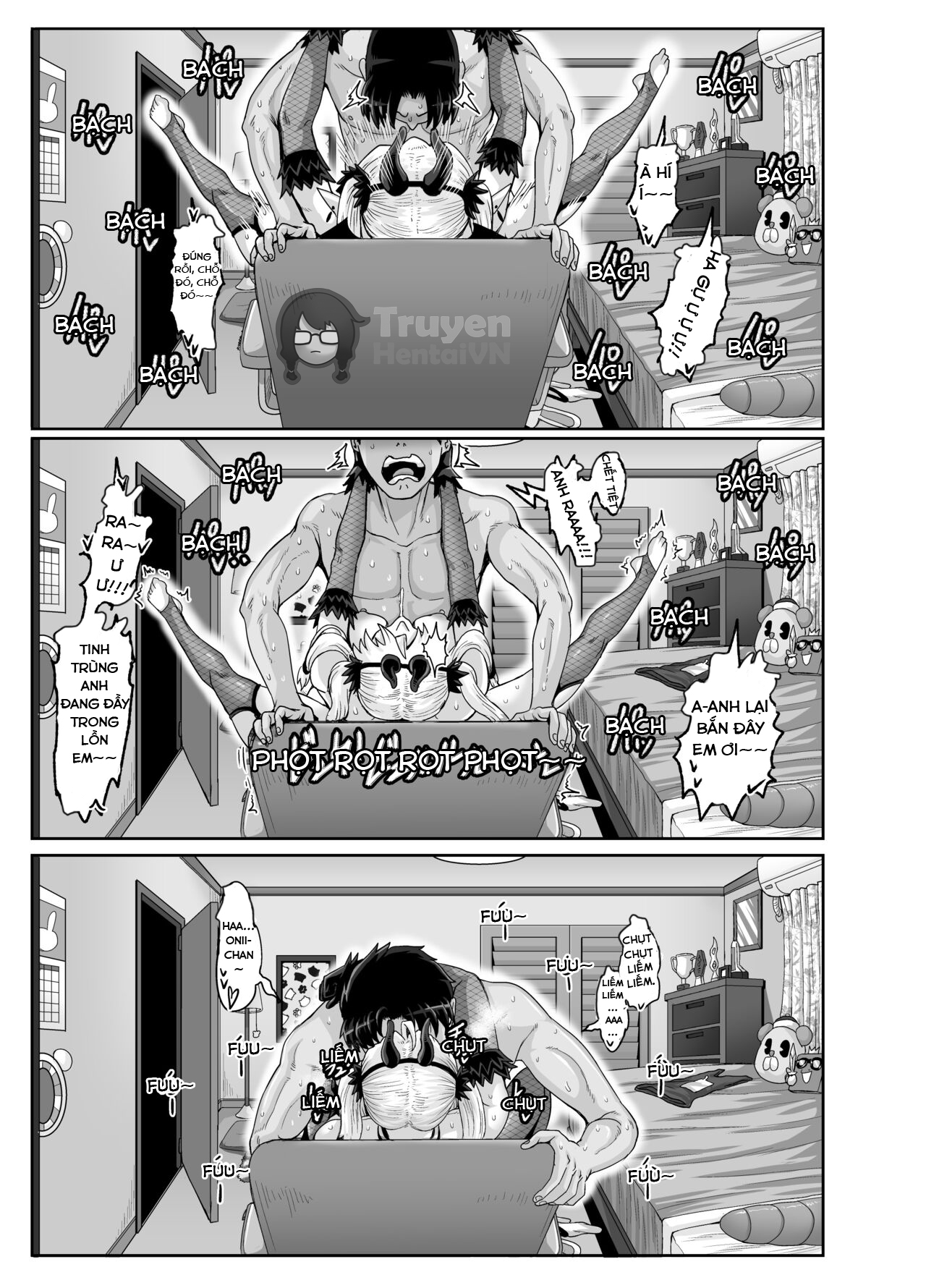 Đọc truyện hentai Dạy dỗ con em gái phiền phức này bằng cá chà bặc - Chap 3