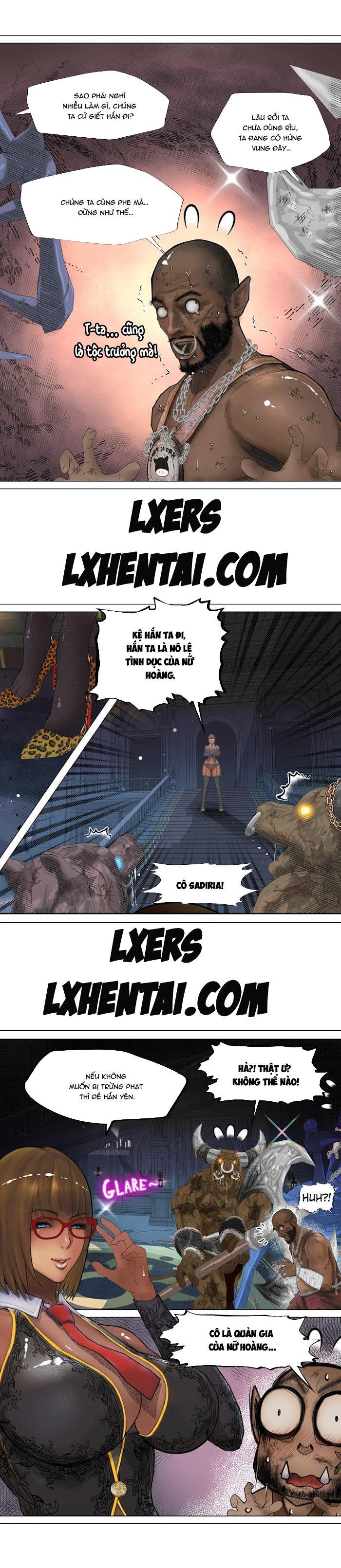 Đọc truyện hentai Nữ Hoàng Dark Elf Và Nô Lệ Orc - Chap 7