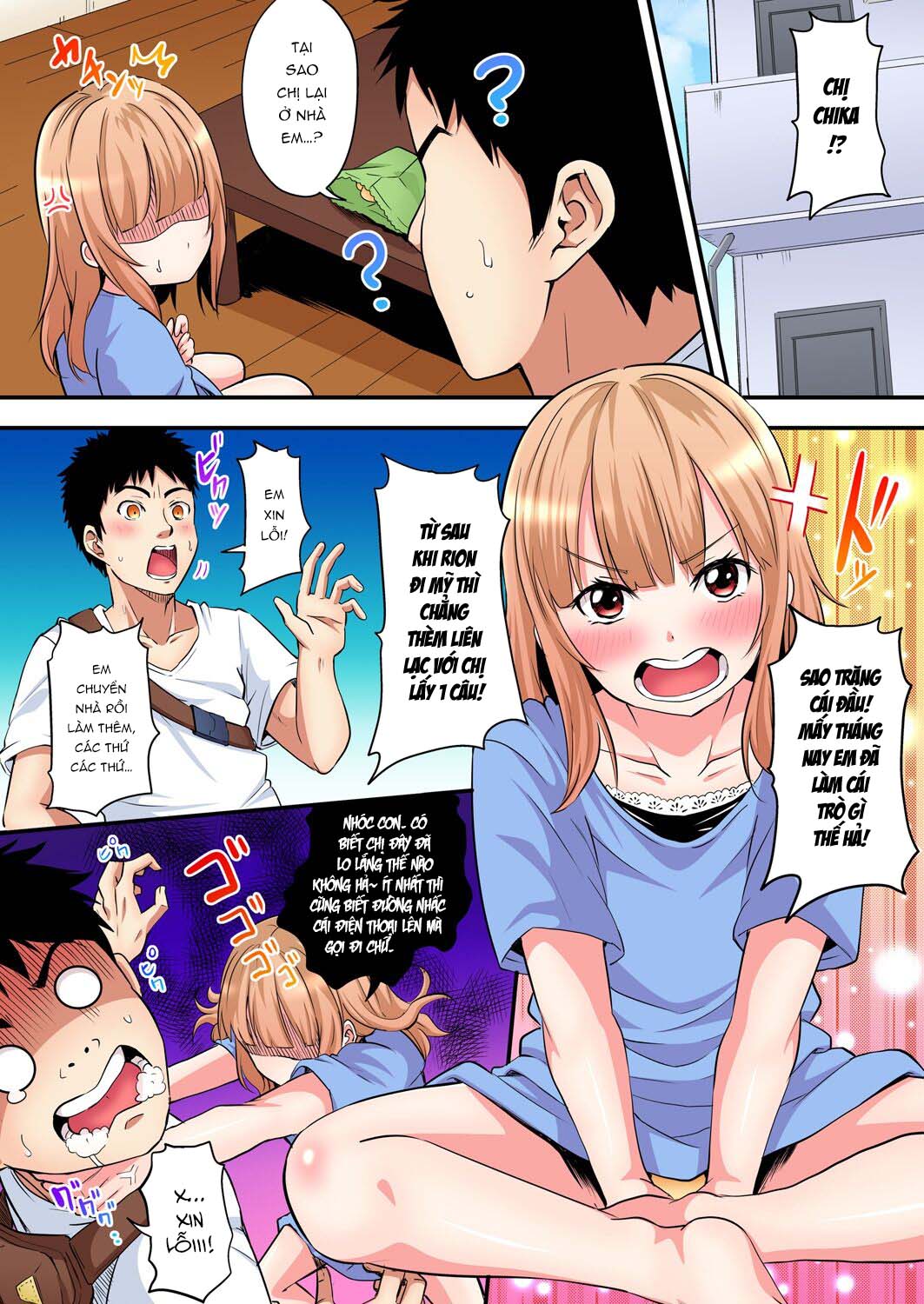 Đọc truyện hentai Bà Mẹ Teen Và Các Tư Thế SEX - Chap 10: Bắn [Pháo Hoa [ Cùng Chị Gái Chika