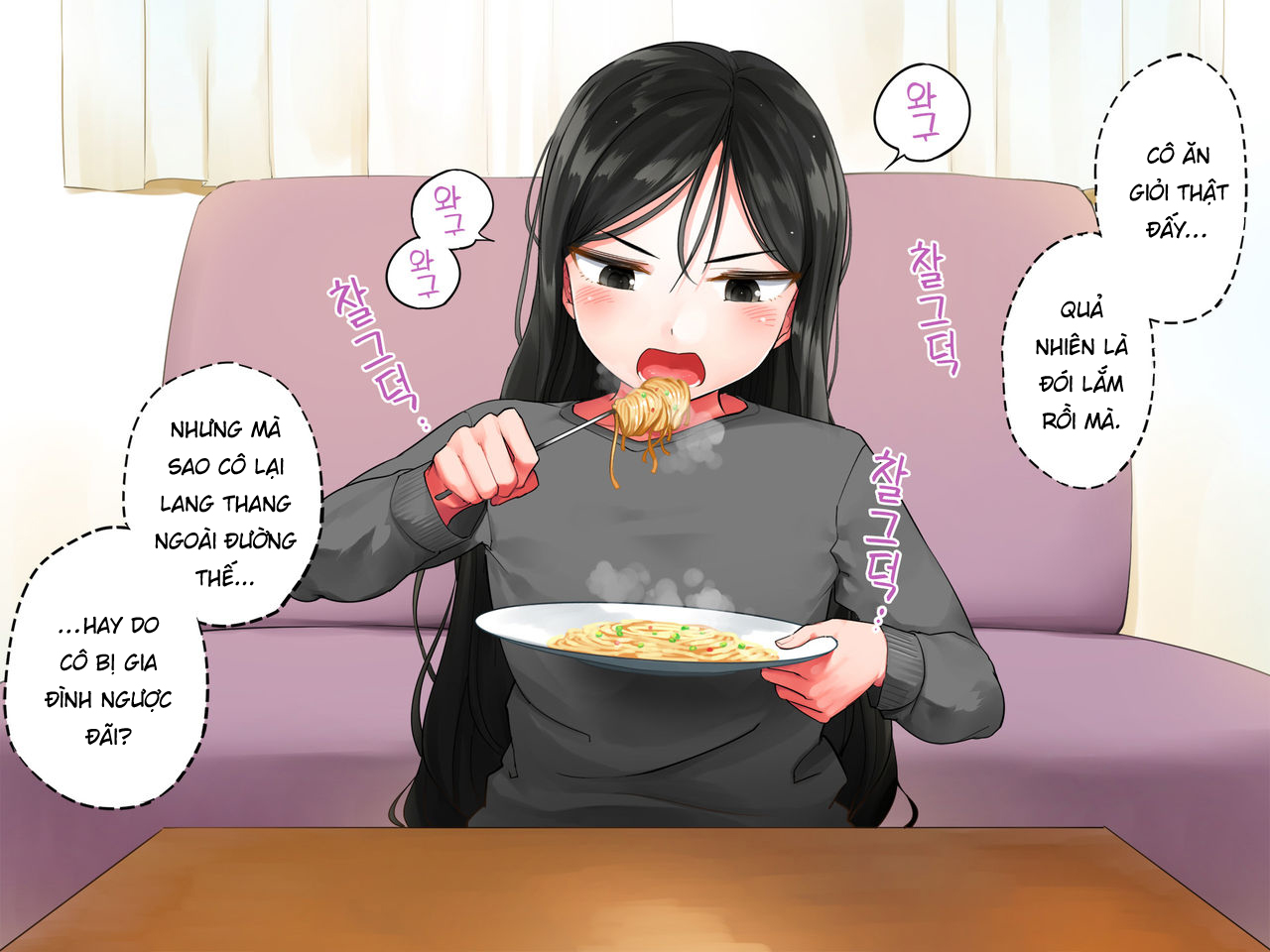 Đọc truyện hentai Khi tôi bế cô gái gầy gò của mình lên, cô ấy ướt sũng - Part 1