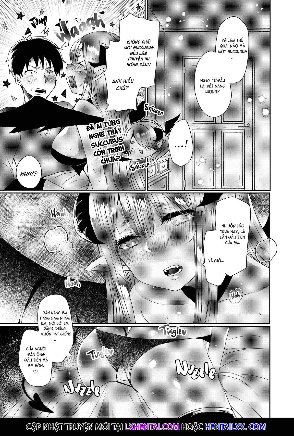 Đọc truyện hentai Monster Girls With a Need for Seed - Chap 8 - My First Succubus