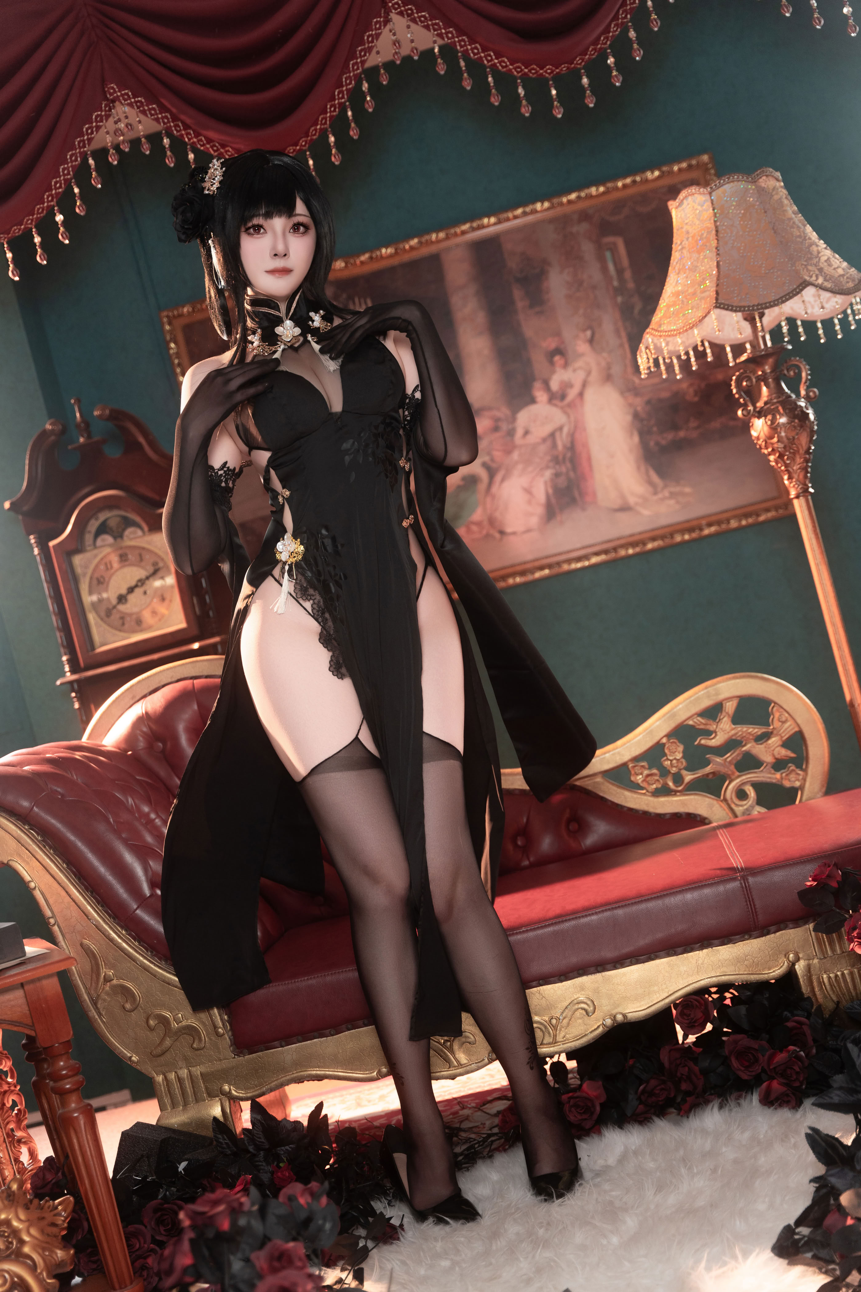 Đọc truyện hentai Tuyển tập Albums siêu phẩm Cosplay - Chap 1241 - Natsuko - Azur Lane Zhenhai Cheongsam
