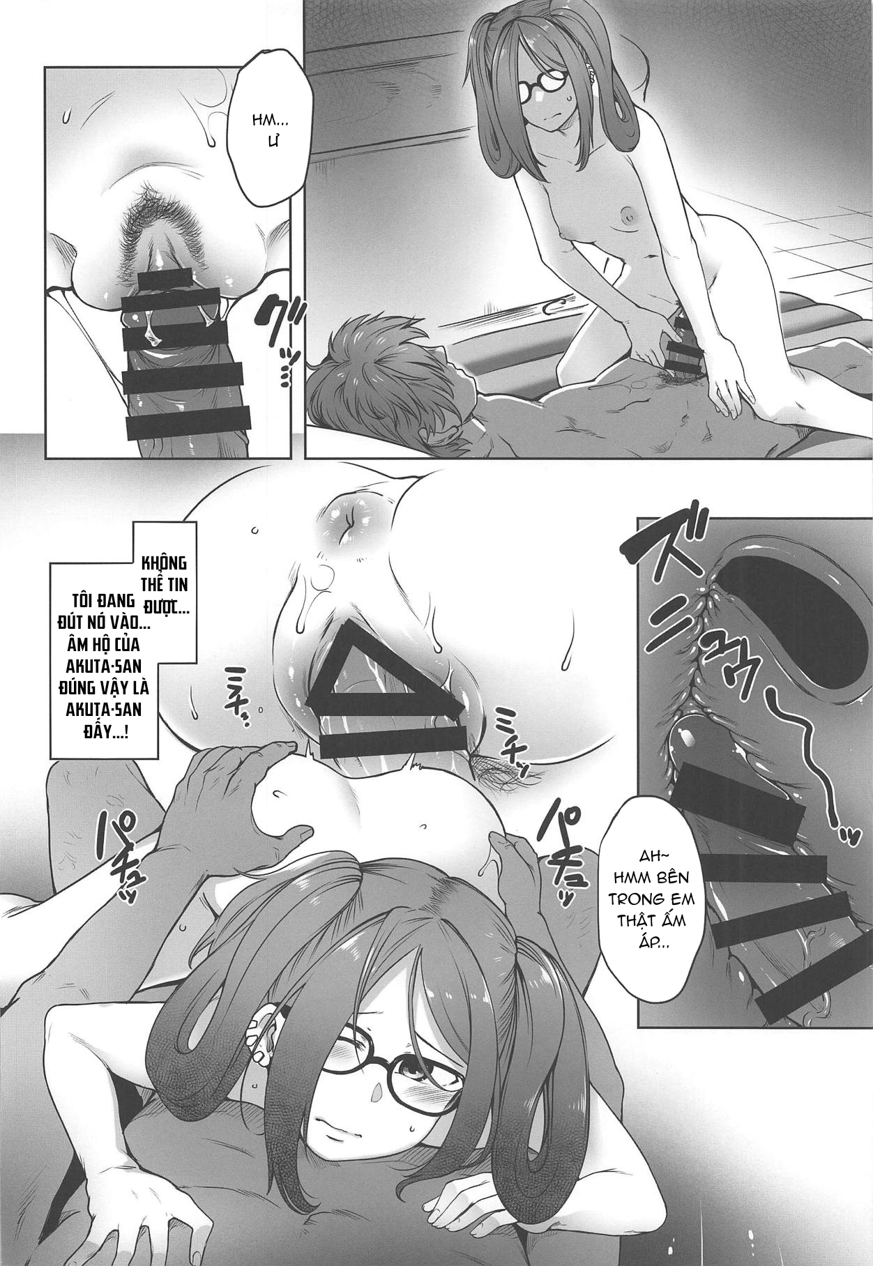 Đọc truyện hentai Cô gái tôi book ở nhà thổ là Akuta-san, người chung học viện - Oneshot